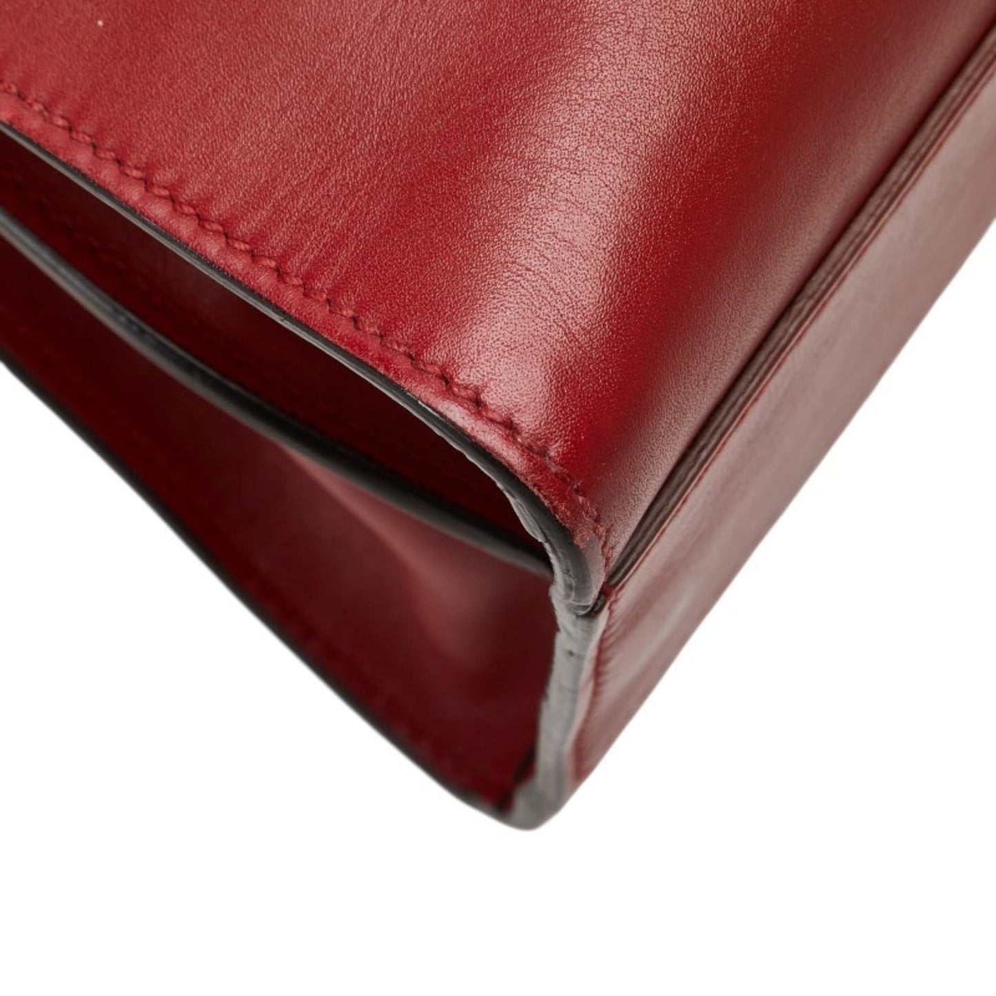 Gucci Red Color Leather Handbag Shoulder Bag
