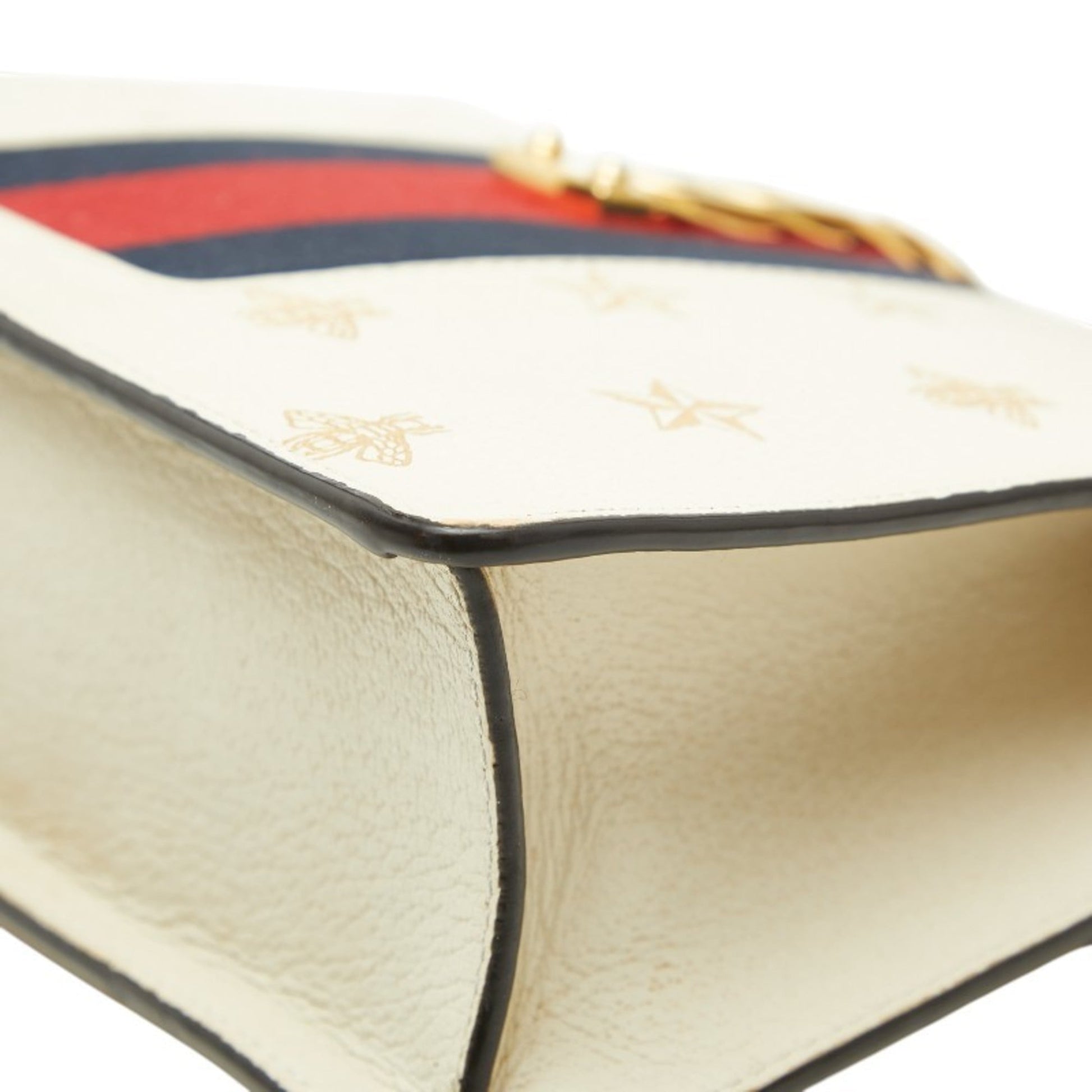 Gucci Ivory White Leather Shoulder Bag