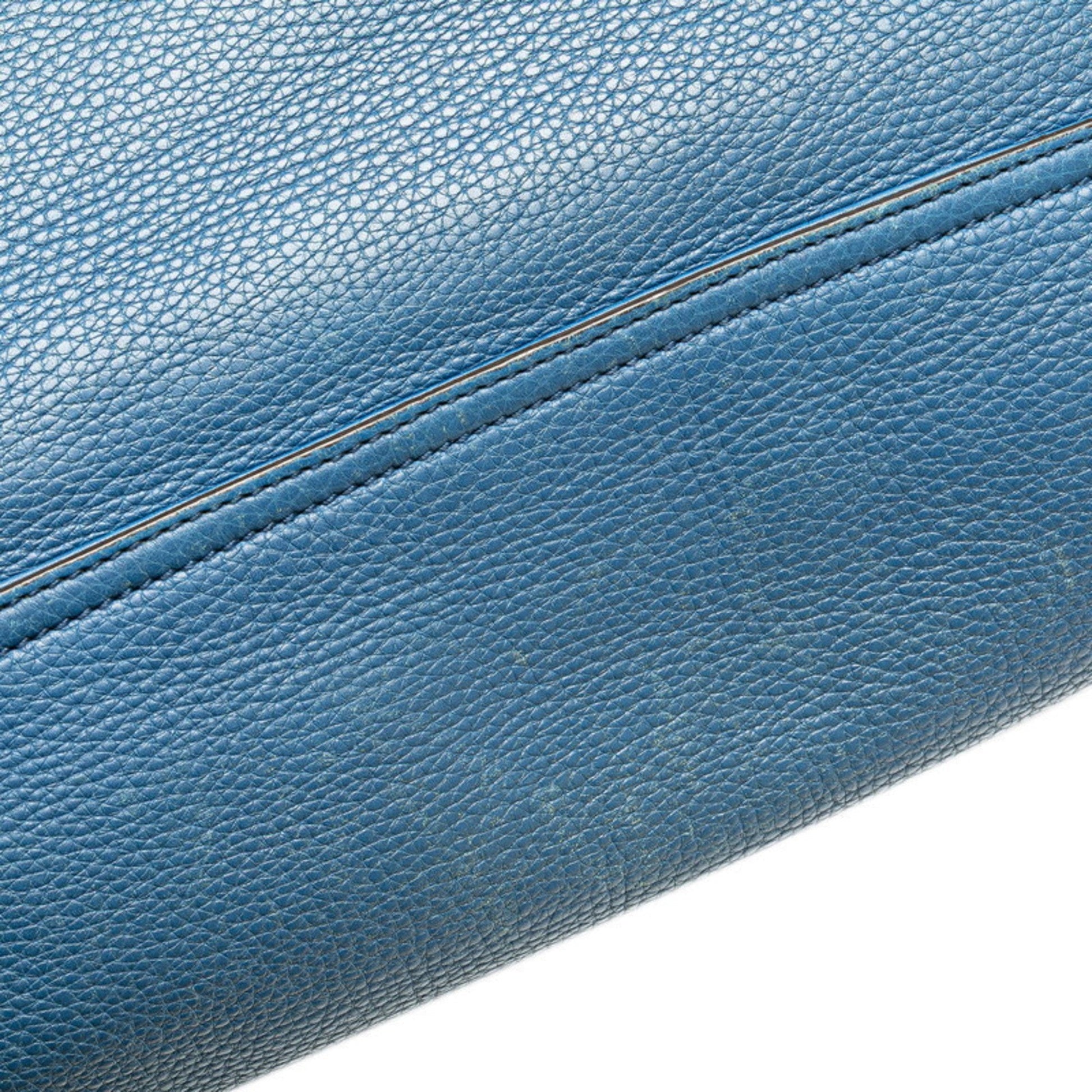 Gucci Blue Leather Shoulder Bag