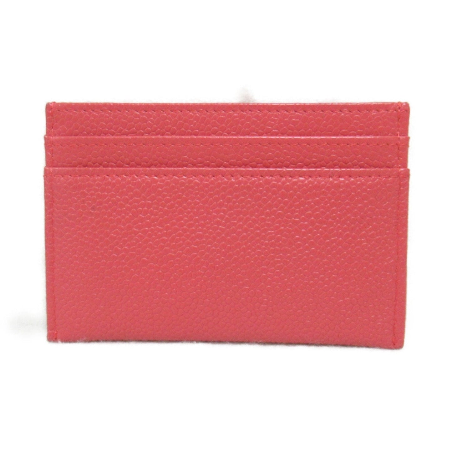 CHANEL Business Card Holder/Card Case Caviar Skin (Grained Calfskin) Women's Pink