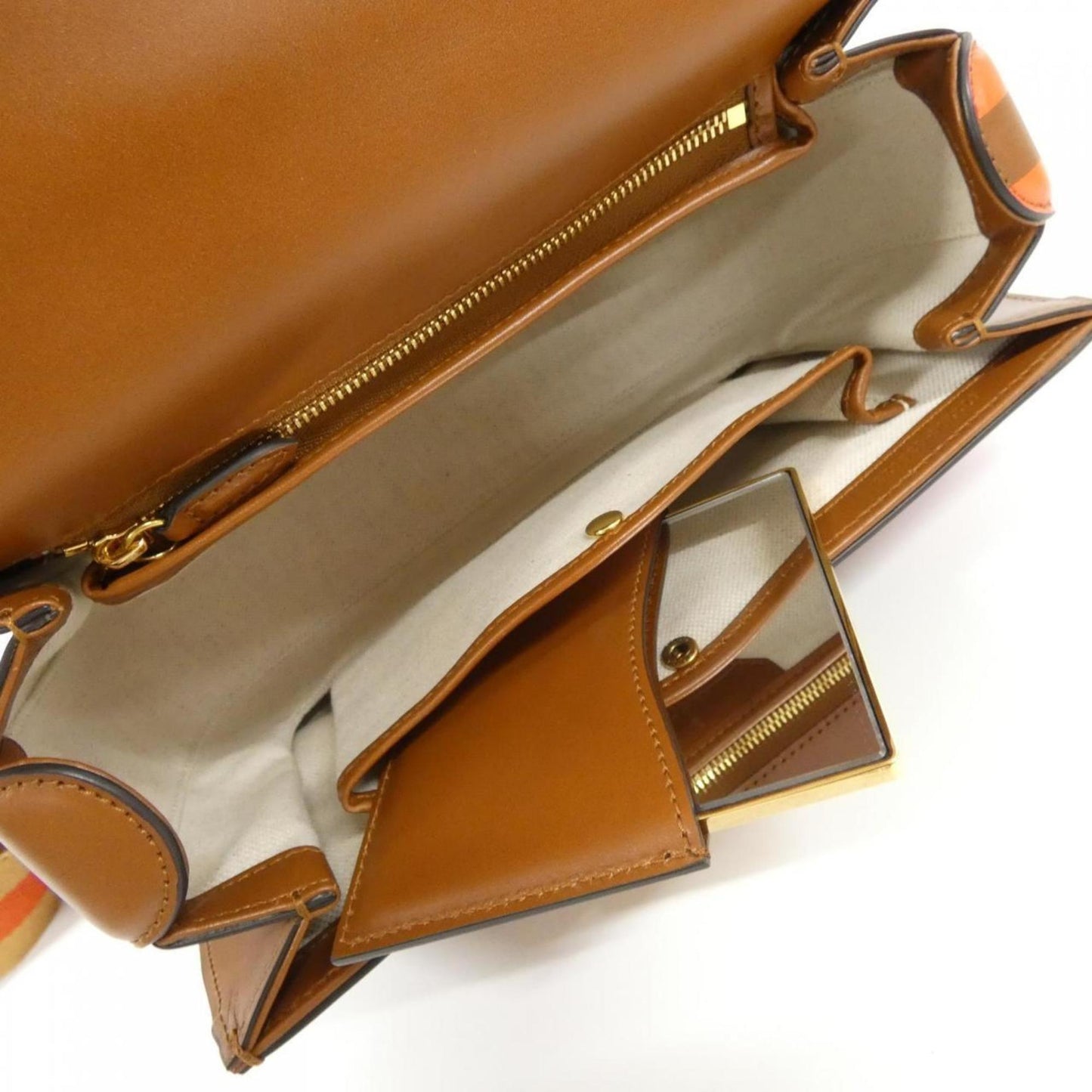 Gucci Brown Multi-Color Leather Handbag