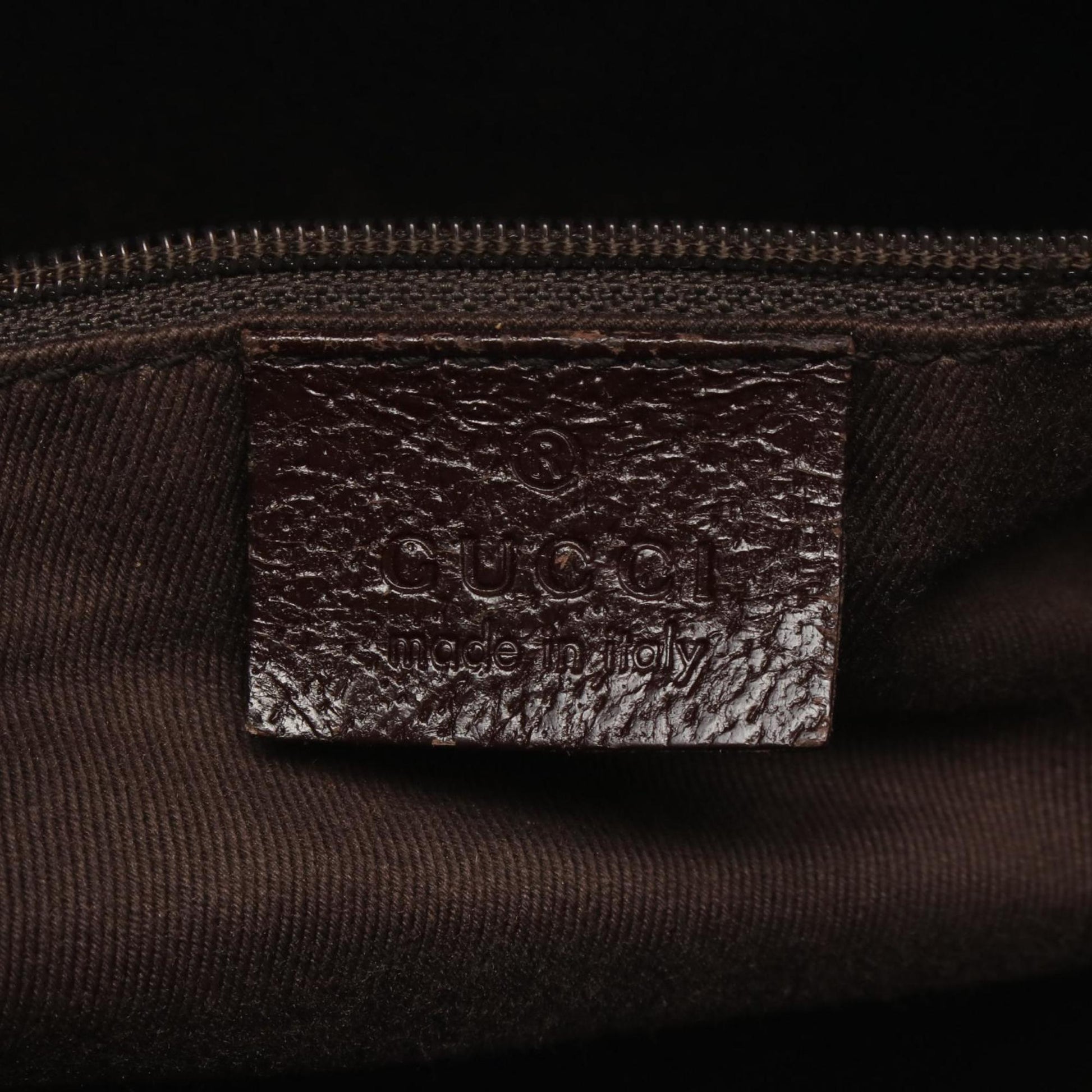 Gucci Beige Brown Gg Canvas Leather Handbag