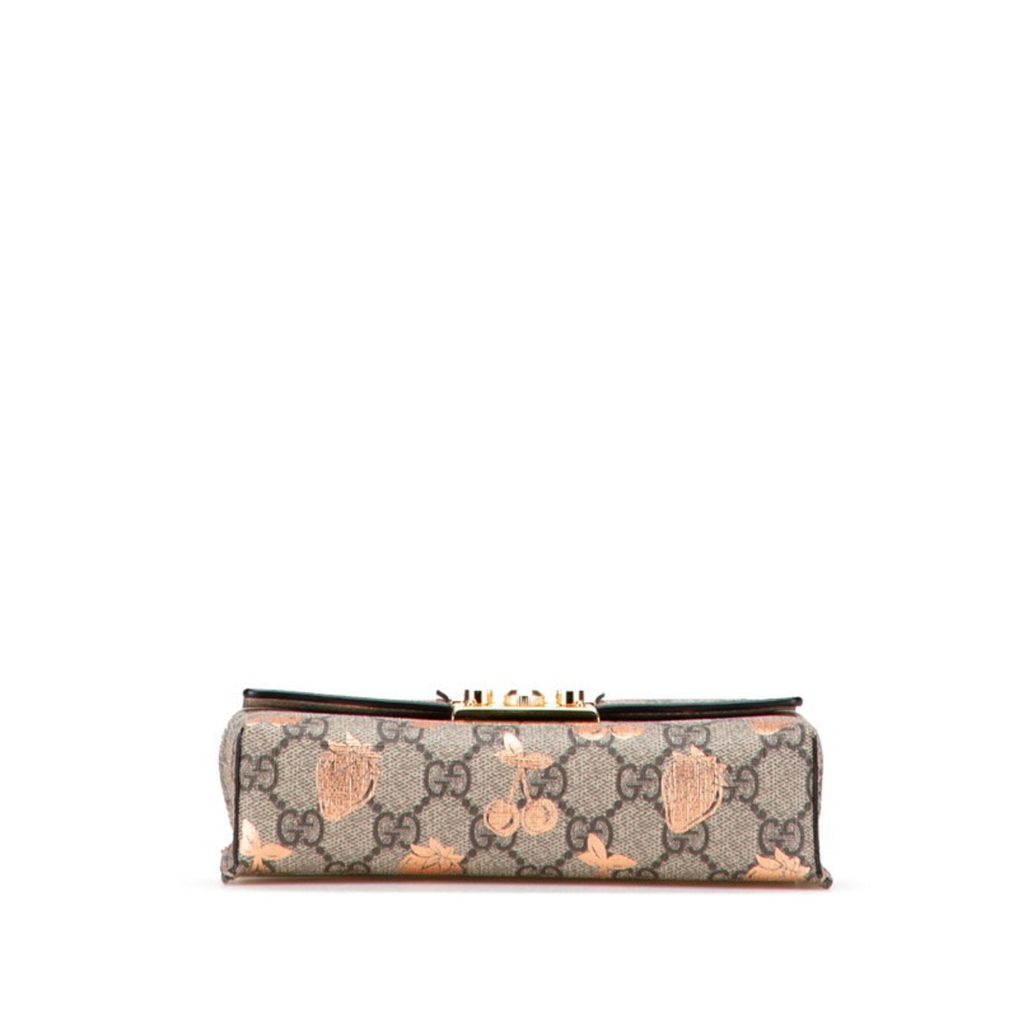 Gucci Padlock Beige Pvc Leather Handbag Shoulder Bag