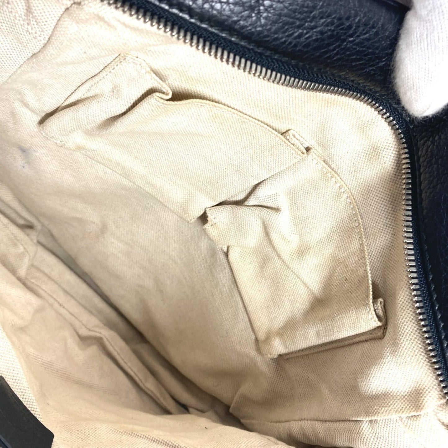 Gucci Black Leather Pochette Shoulder Bag
