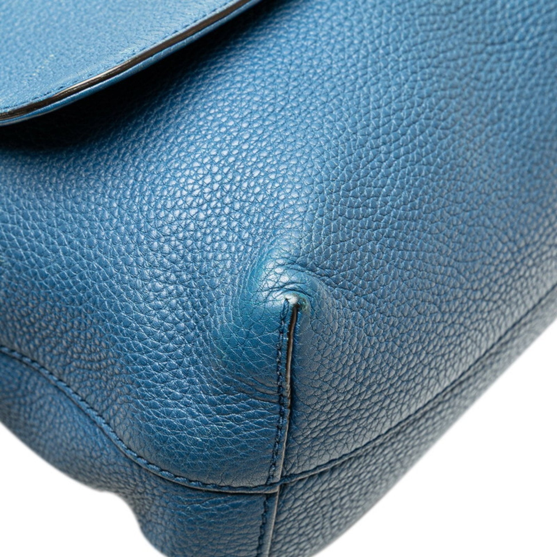 Gucci Blue Leather Shoulder Bag