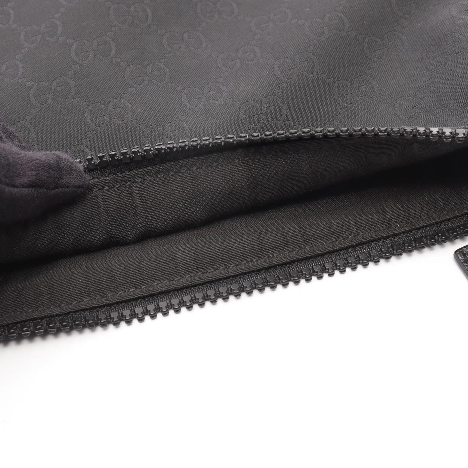 Gucci Black Nylon Leather Shoulder Bag