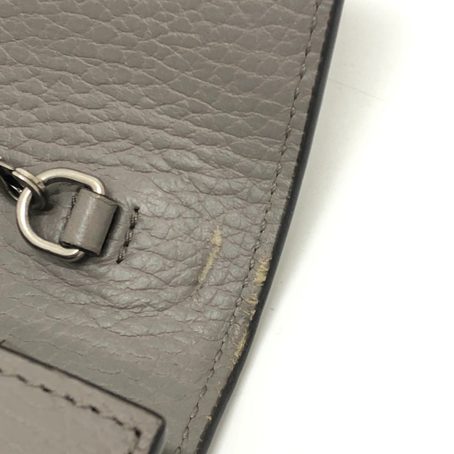 Gucci Gray Leather Shoulder Bag