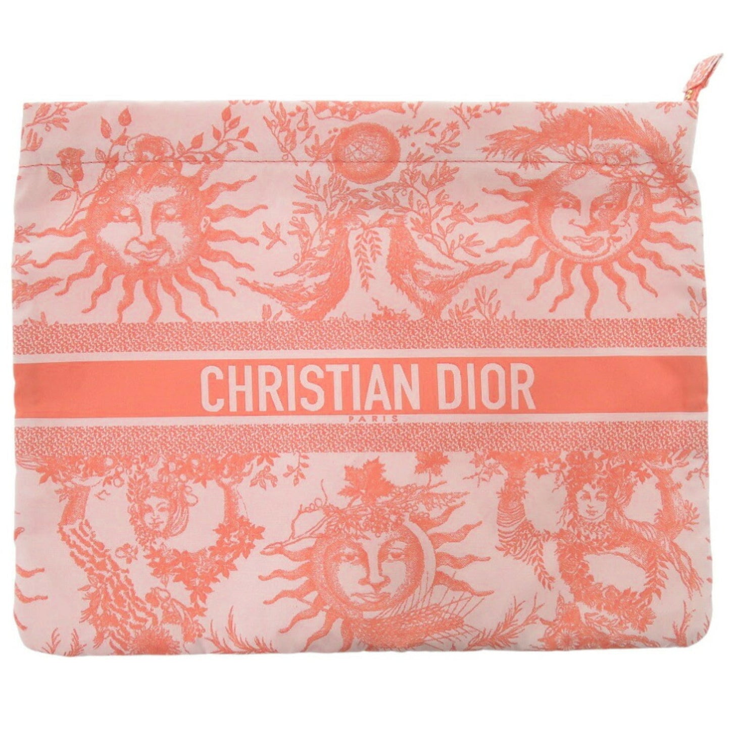 Dior Handbag Christian Fabric Pouch Pink Satchel Bag