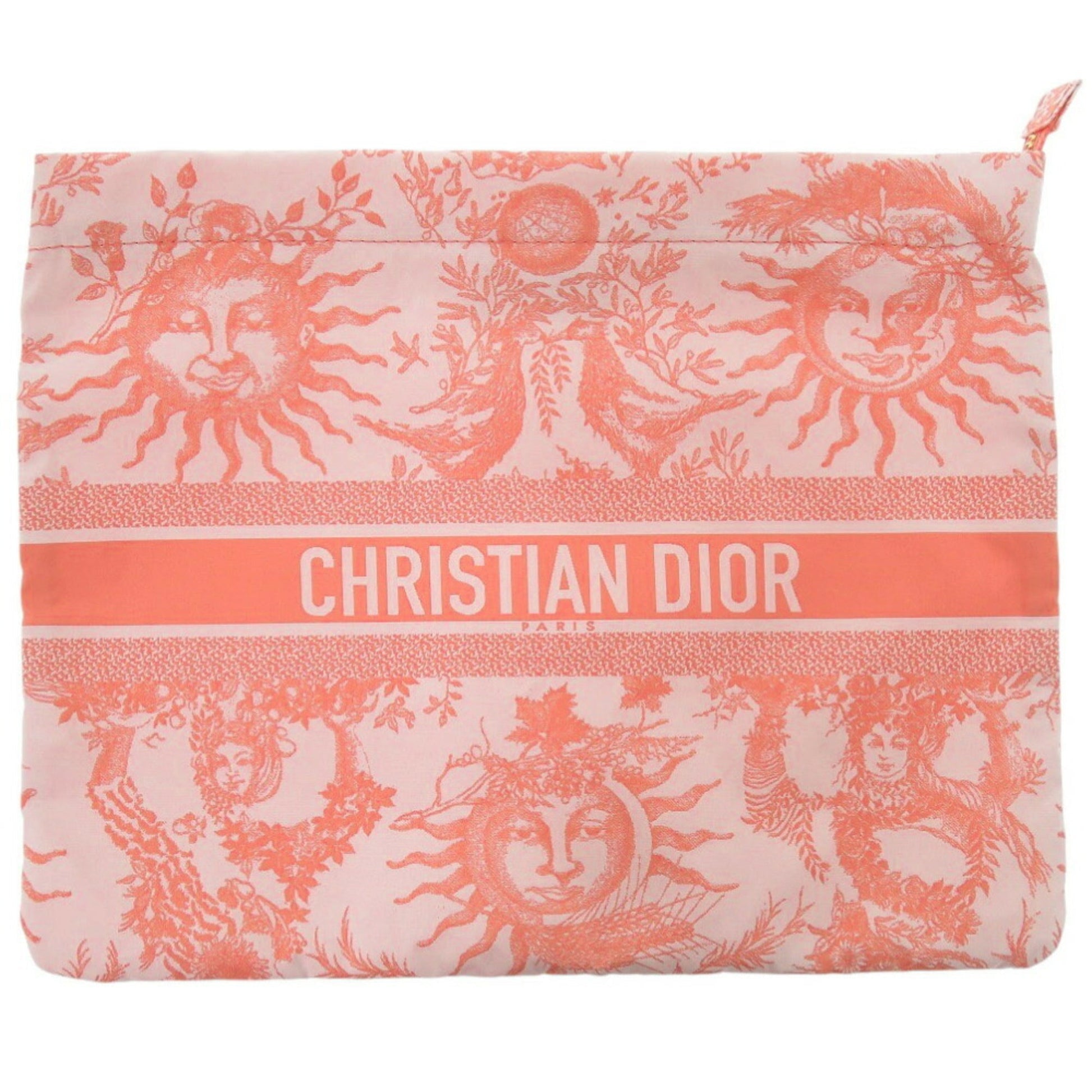 Dior Handbag Christian Fabric Pouch Pink Satchel Bag