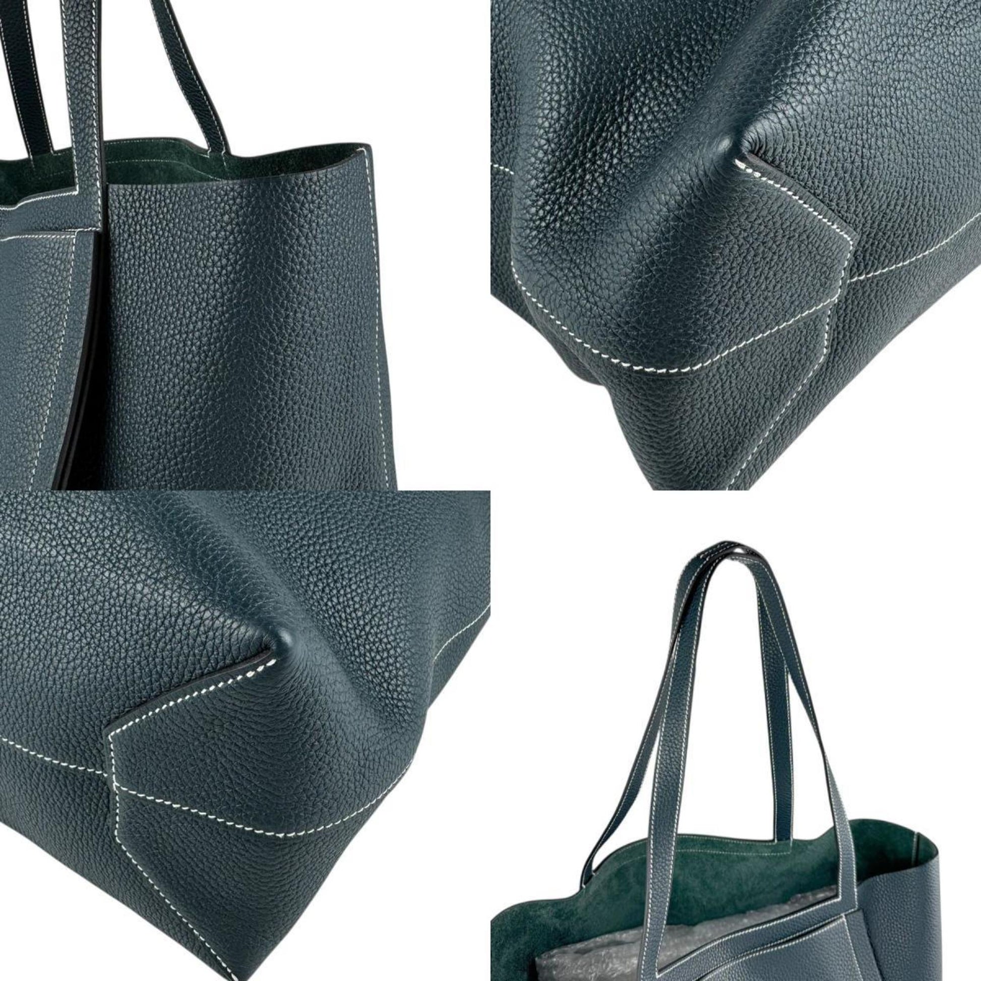 Hermes Taurillon Clemence Shoulder Bag Tote Bag Leather