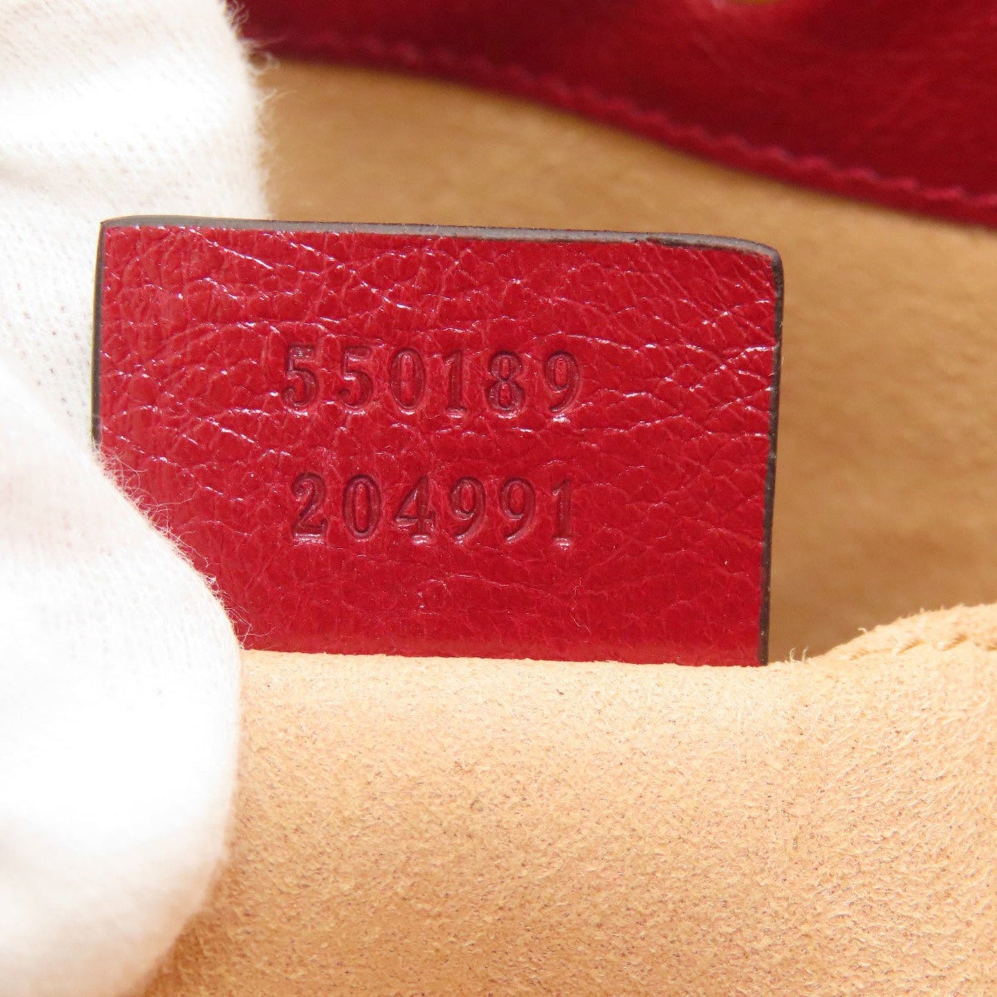 Gucci Red Color Leather Shoulder Bag