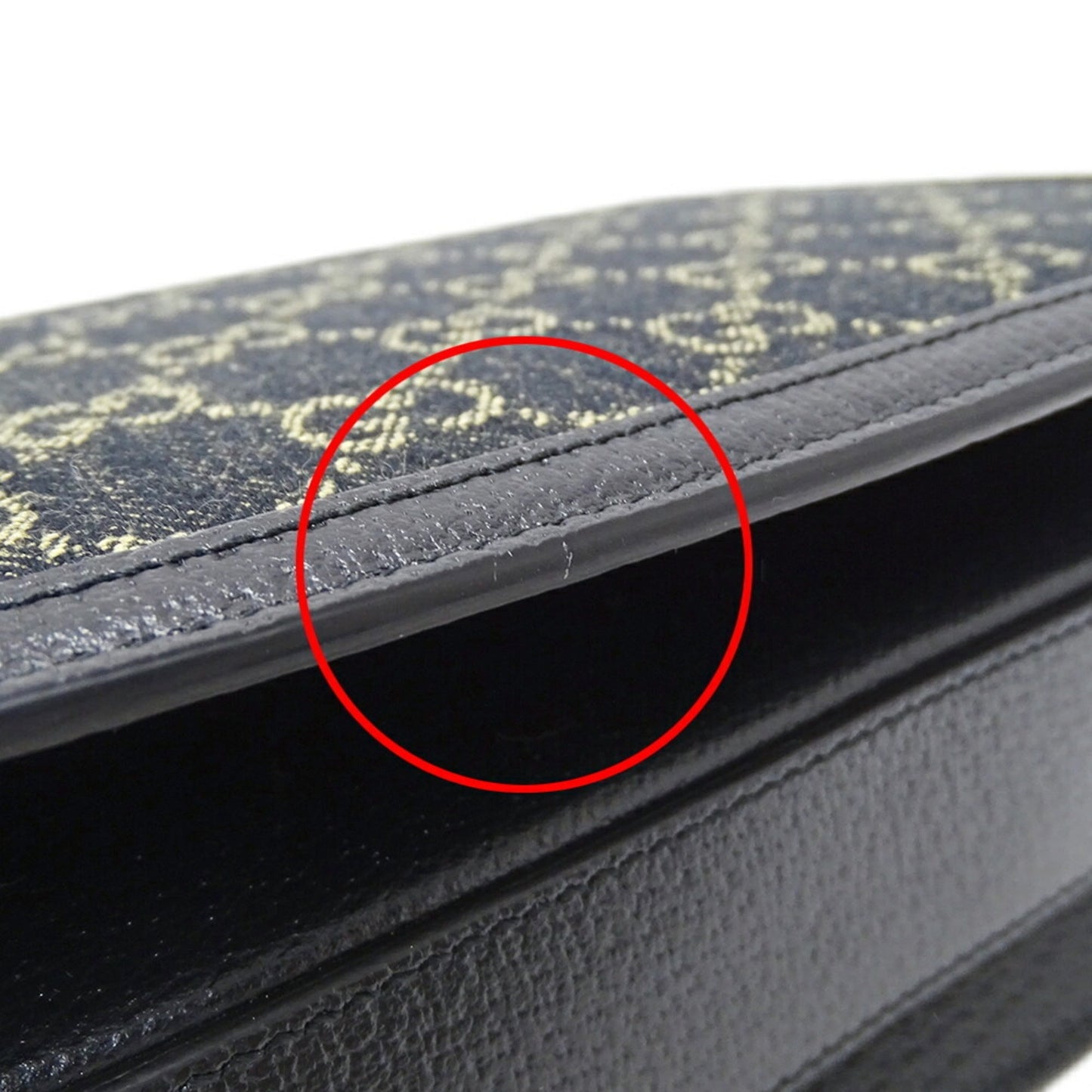 Gucci Horsebit Black Denim Shoulder Bag