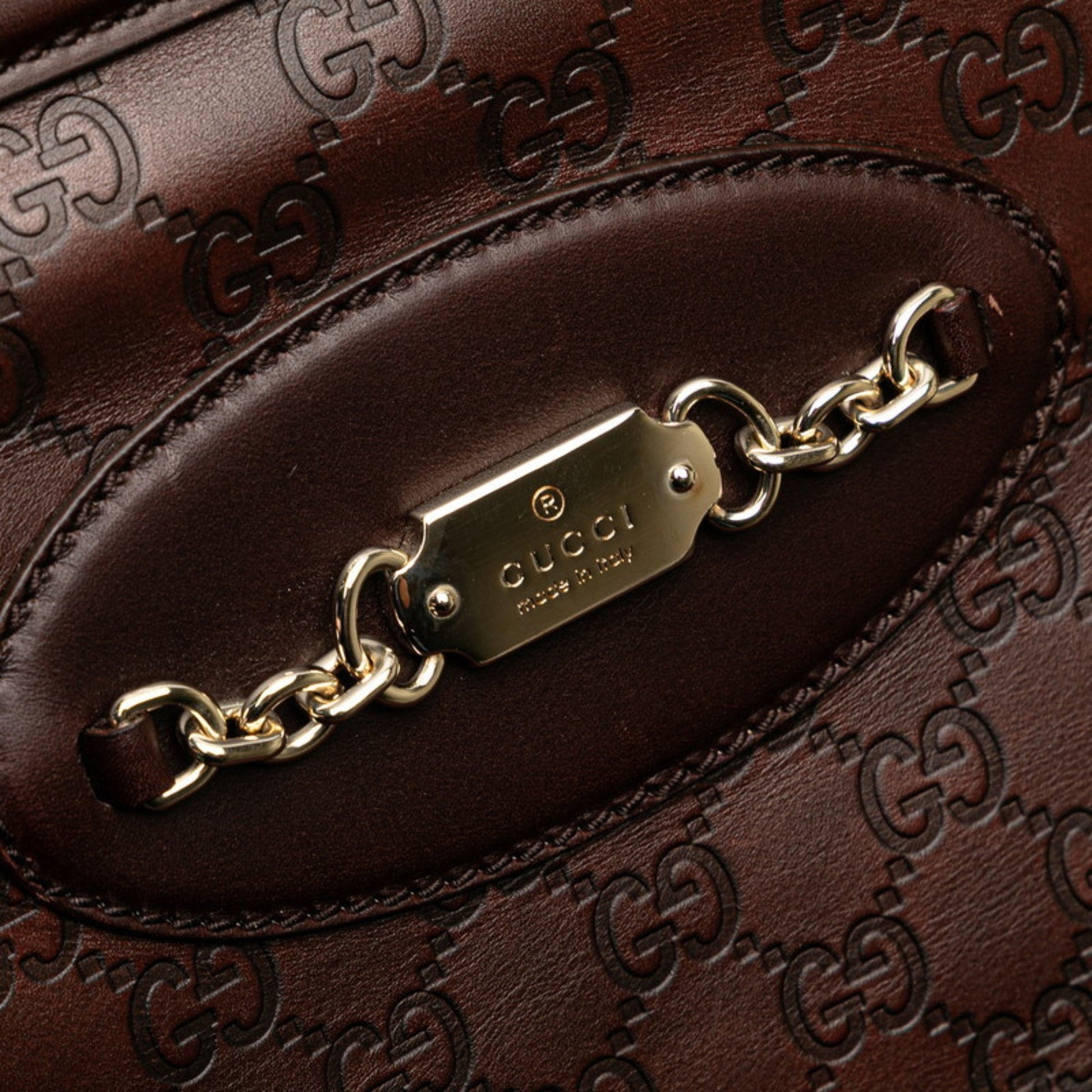 Gucci Guccissima Brown Leather Tote Bag