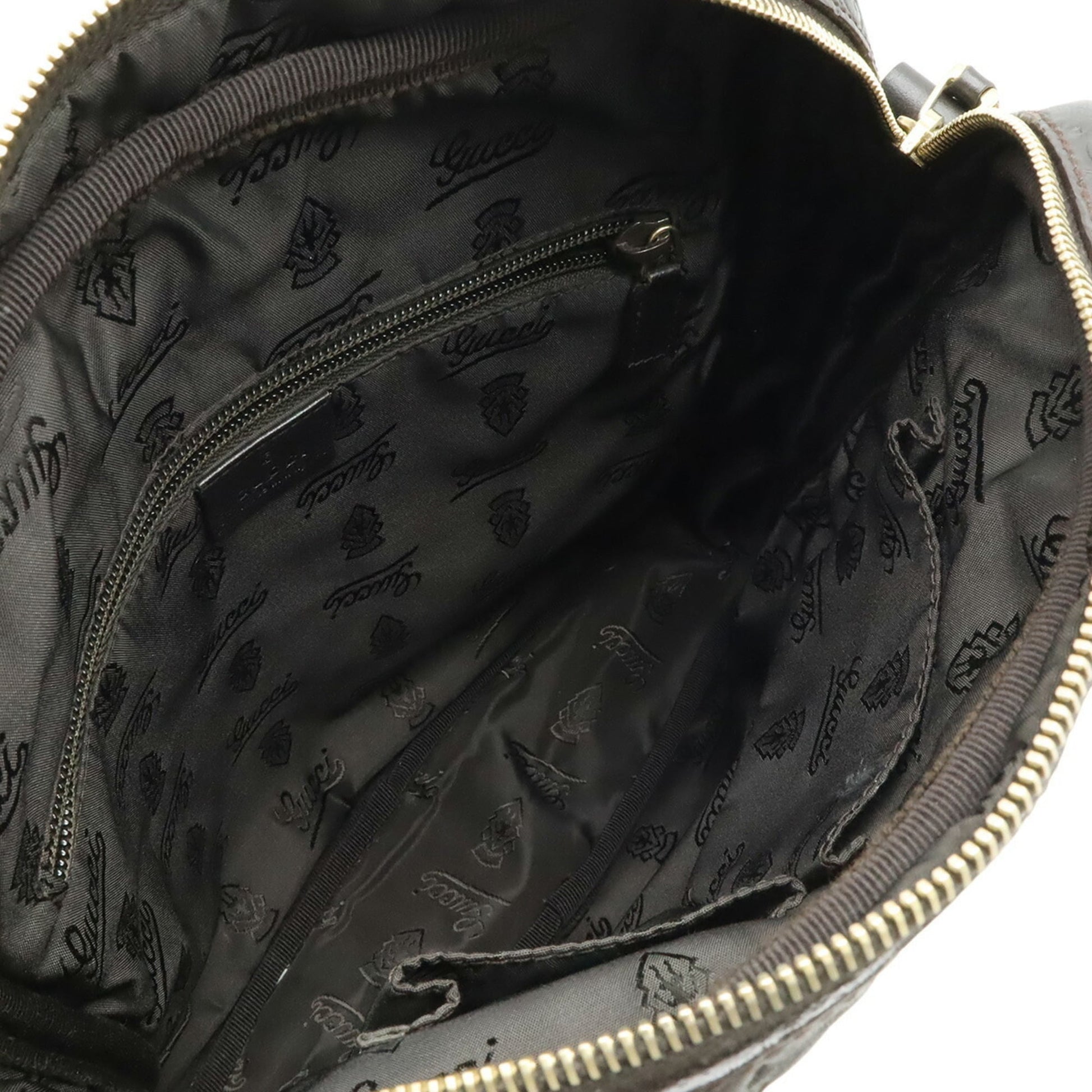 Gucci Brown Dark Brown Leather Shoulder Bag
