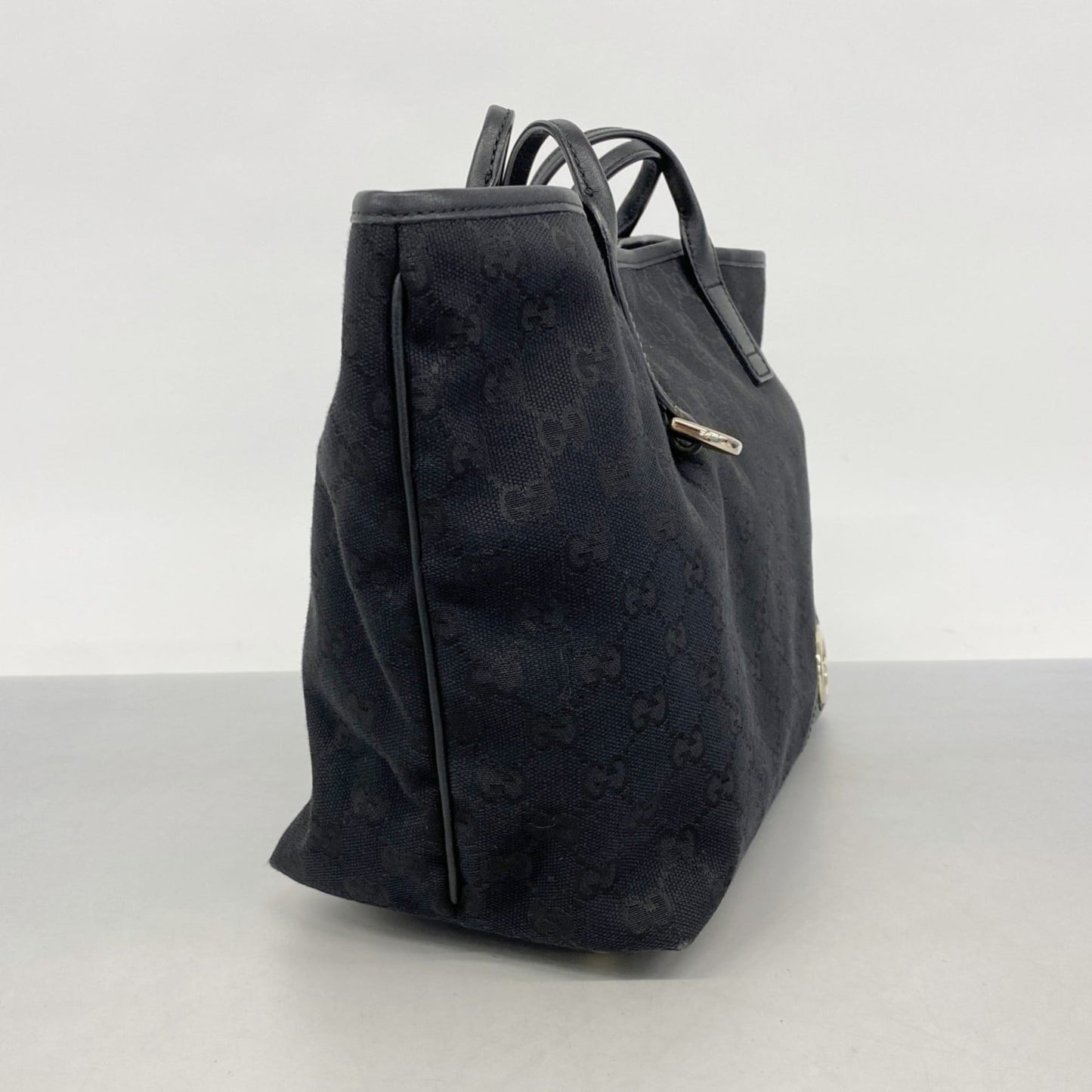 Gucci Black Canvas Tote Bag
