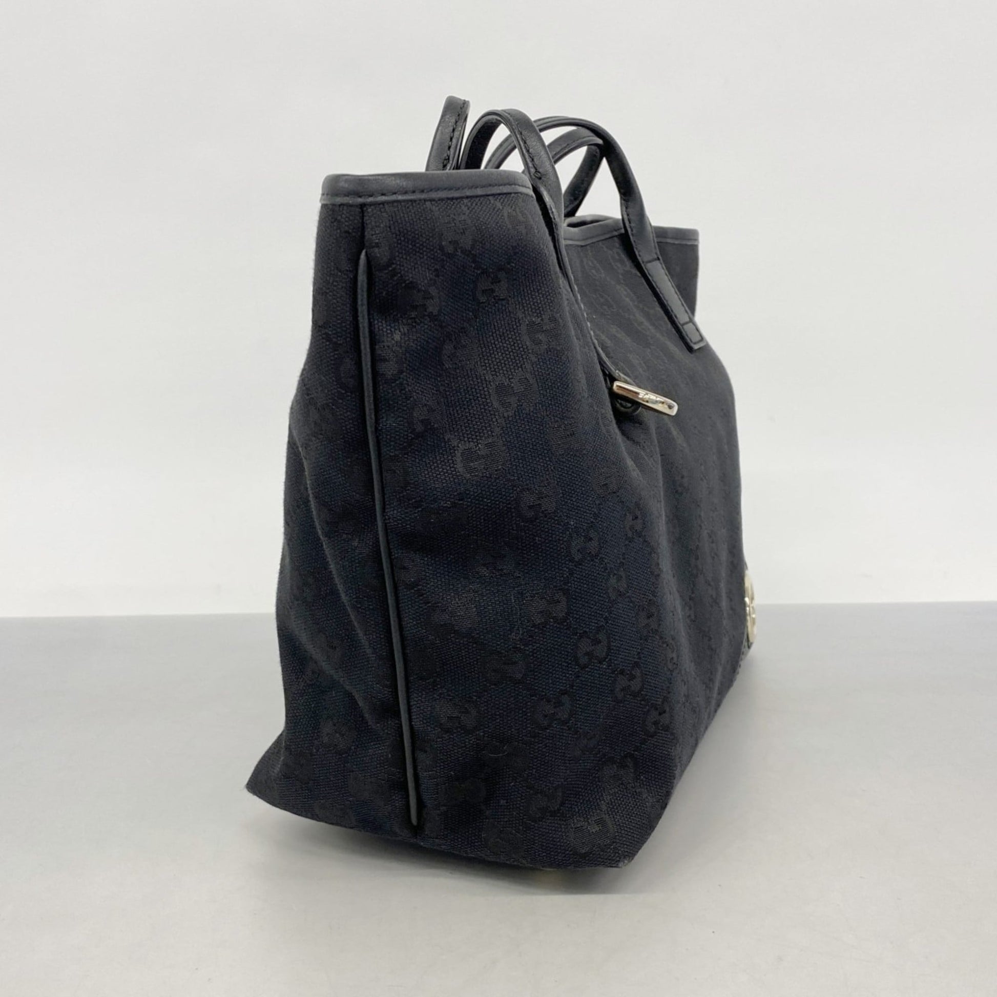 Gucci Black Canvas Tote Bag