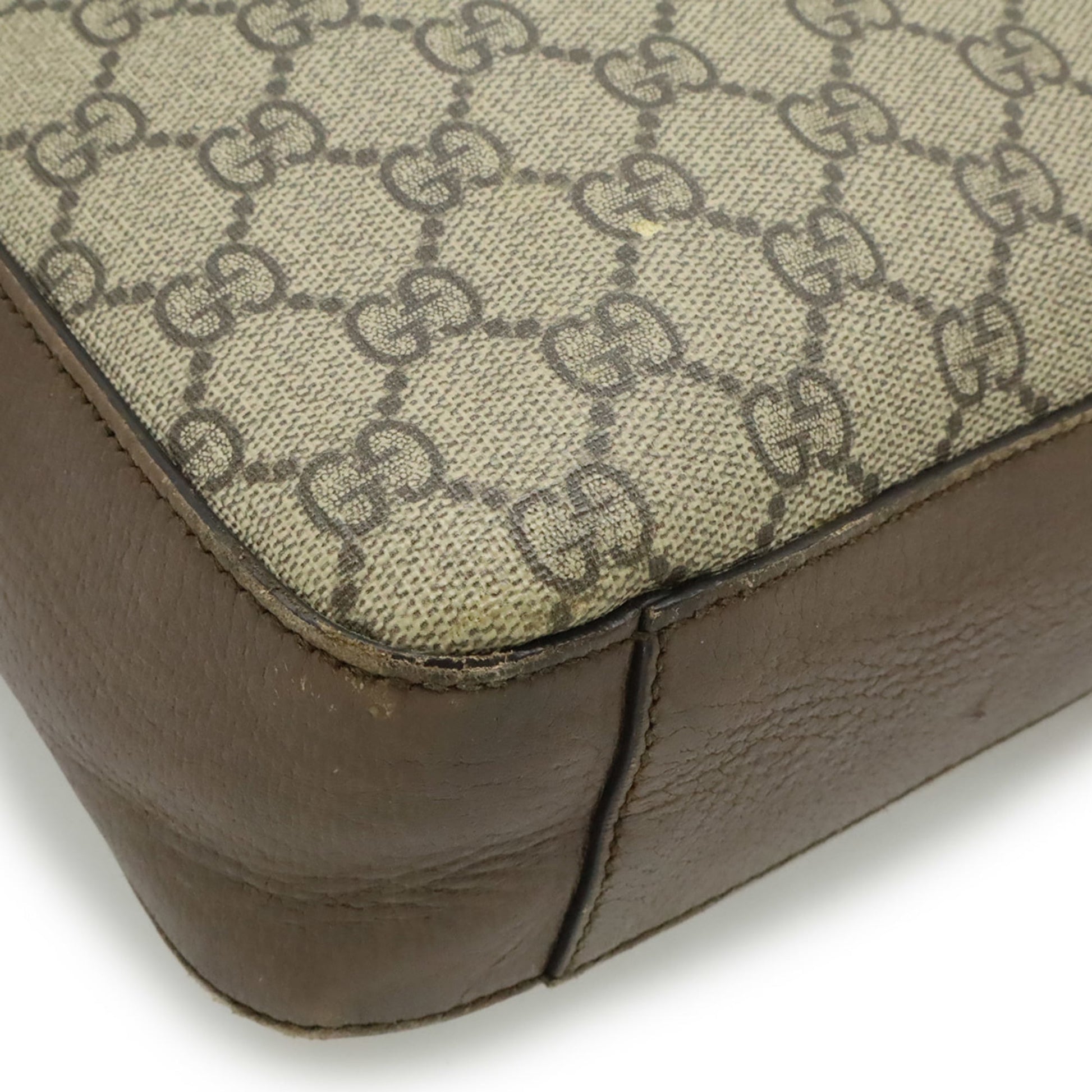 Gucci Beige Brown Gg Supreme Leather Handbag Shoulder Bag