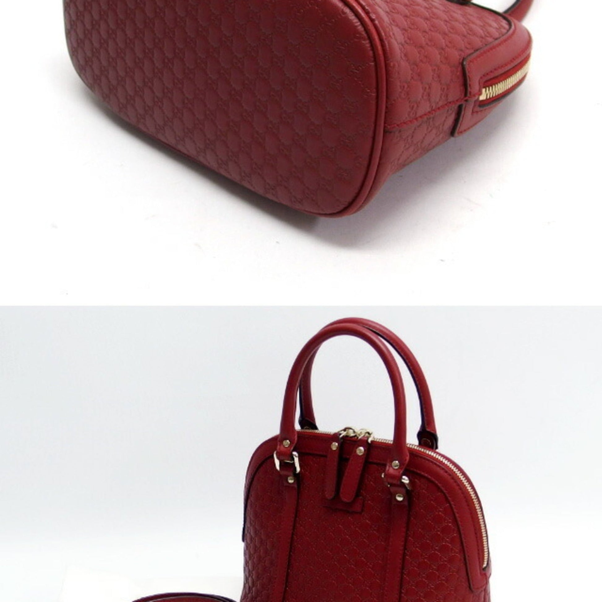 Gucci Red Color Leather Handbag Shoulder Bag