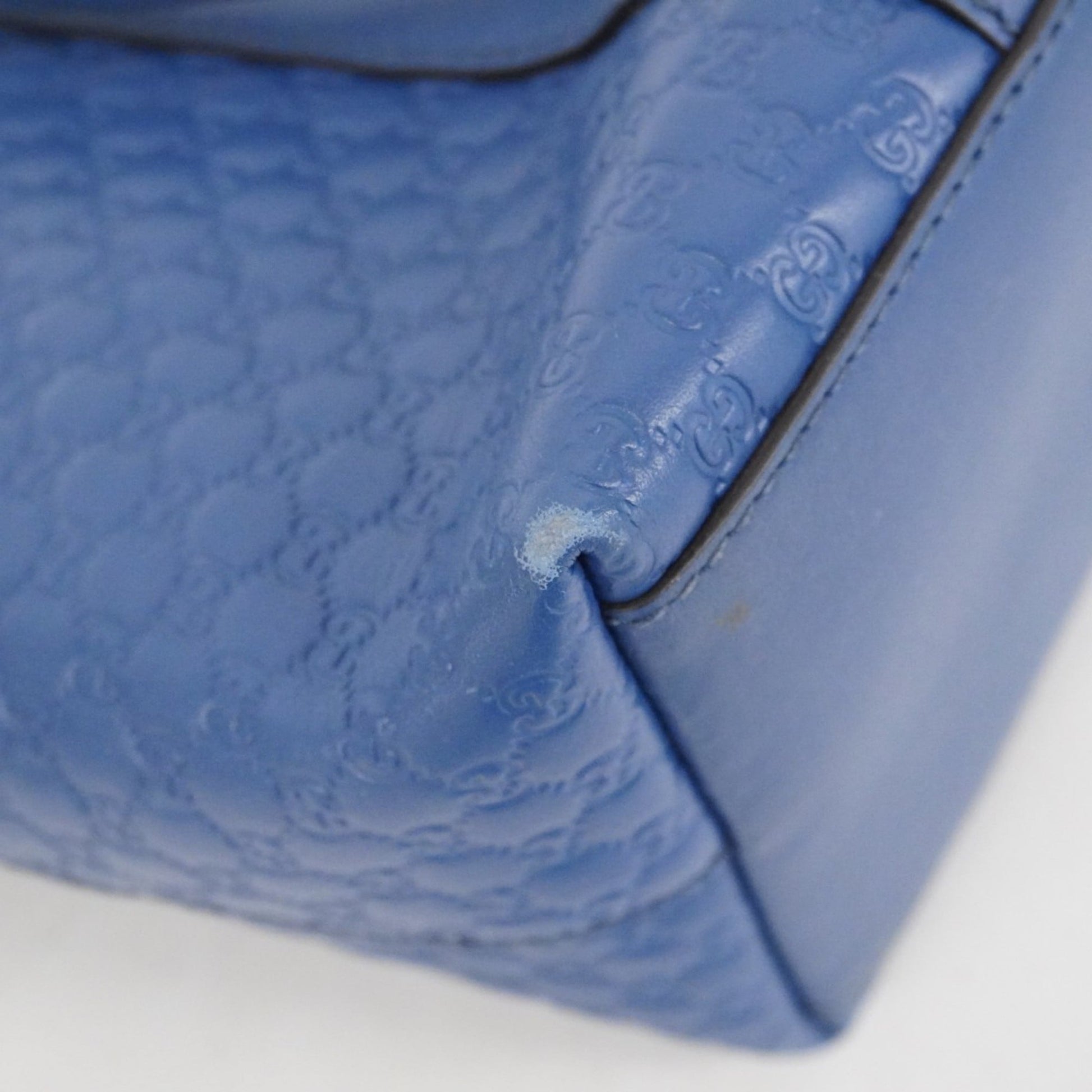 Gucci Blue Leather Handbag