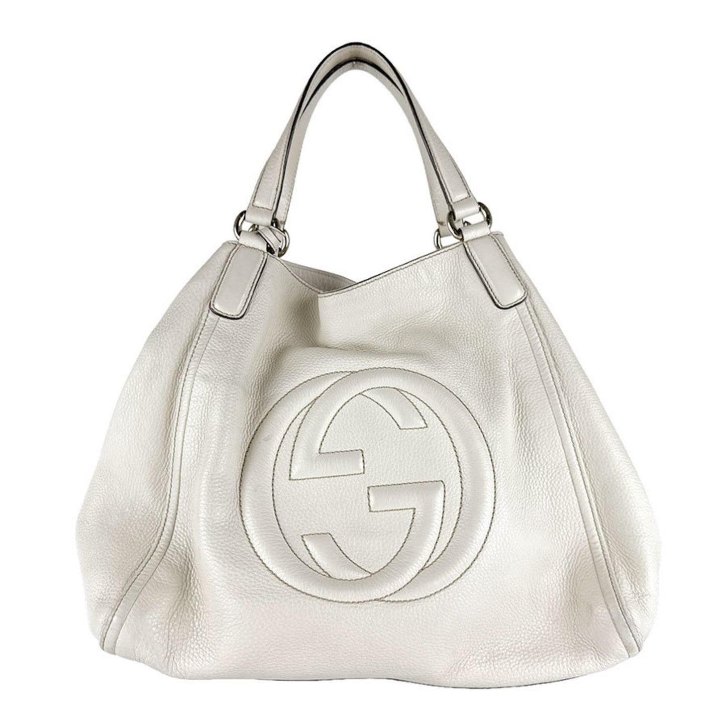 Gucci Ivory Leather Handbag