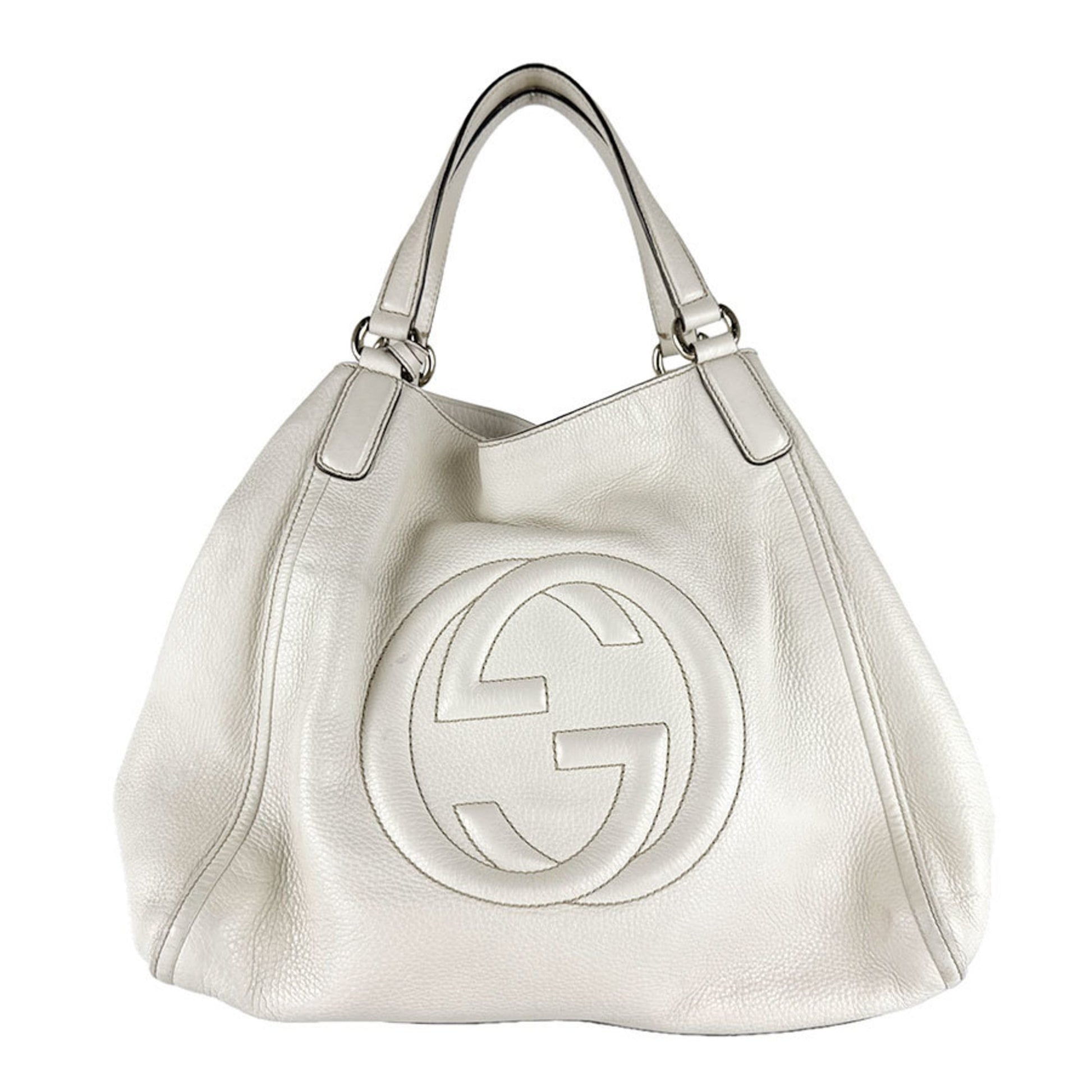 Gucci Ivory Leather Handbag