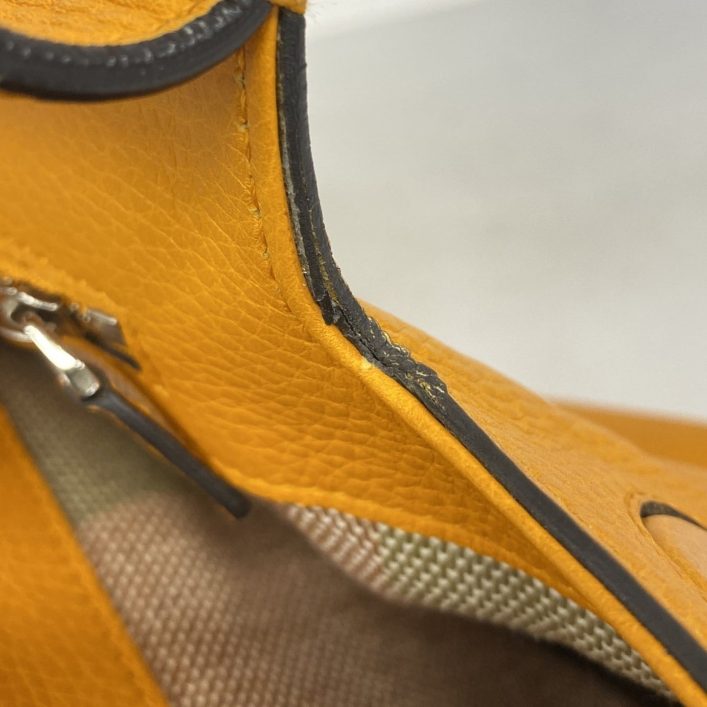 Gucci Orange Leather Handbag