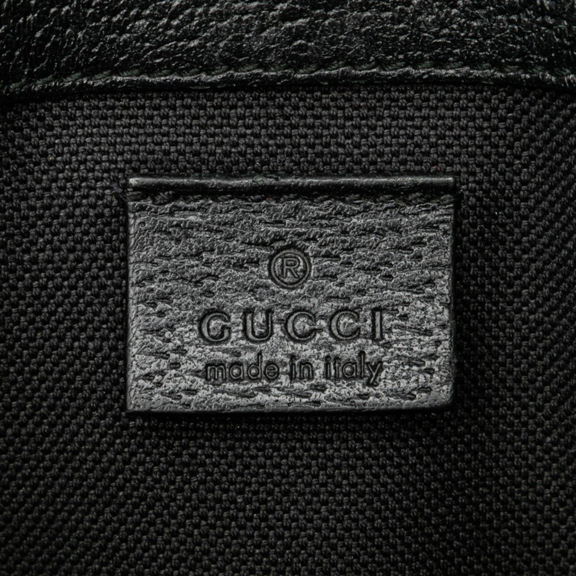 Gucci Black Multi-Color Leather Sling Bag