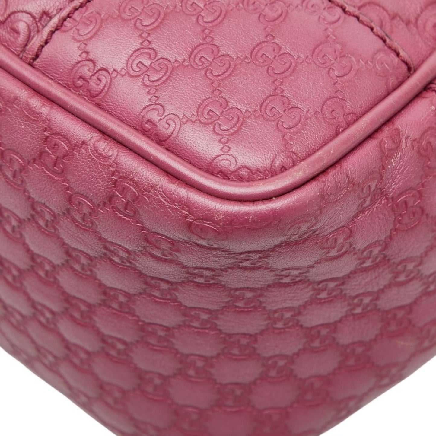 Gucci Purple Leather Handbag Shoulder Bag