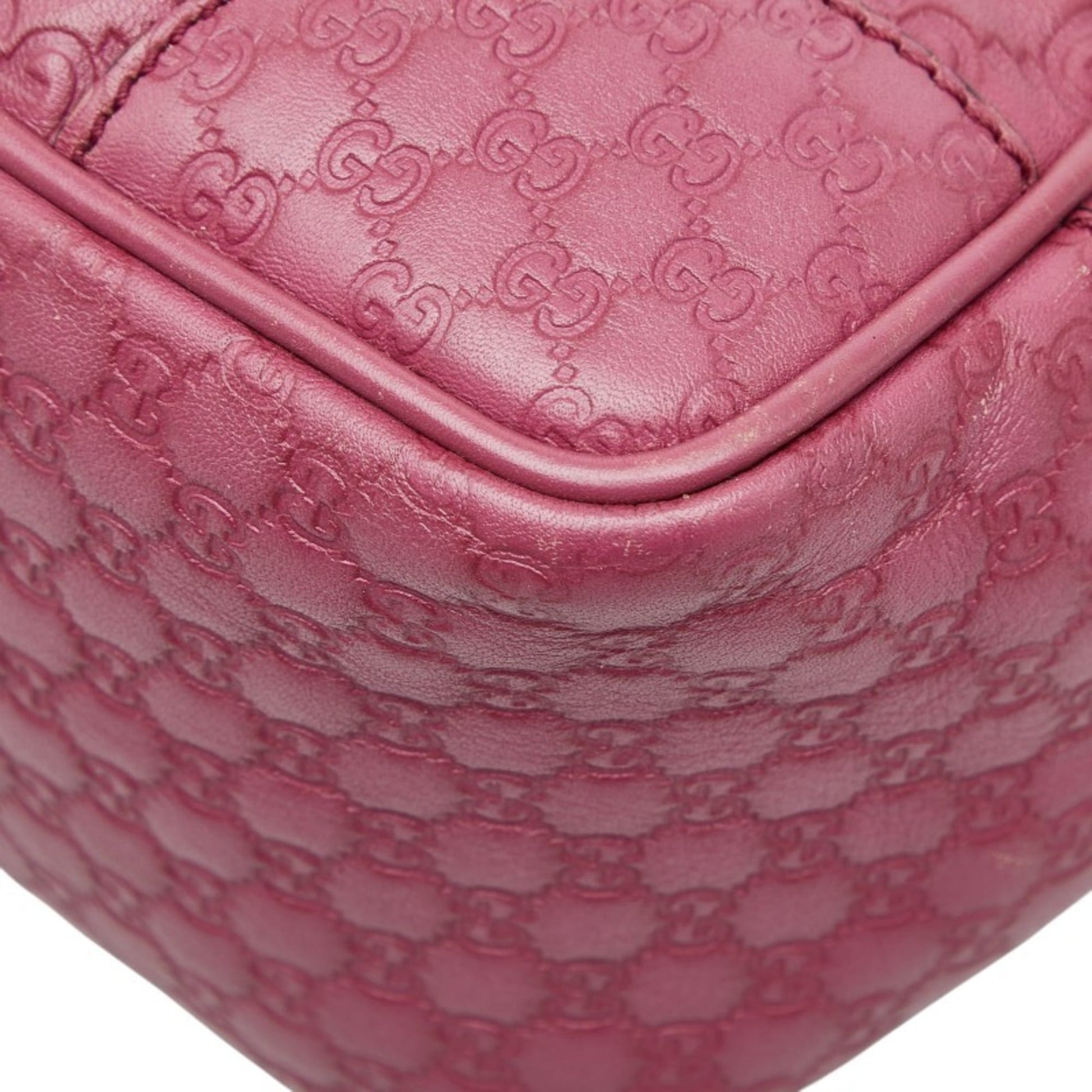 Gucci Purple Leather Handbag Shoulder Bag