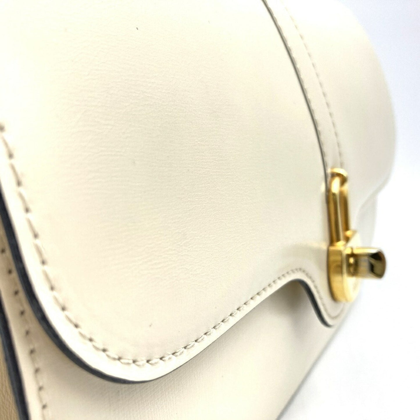 Gucci White Leather Shoulder Bag
