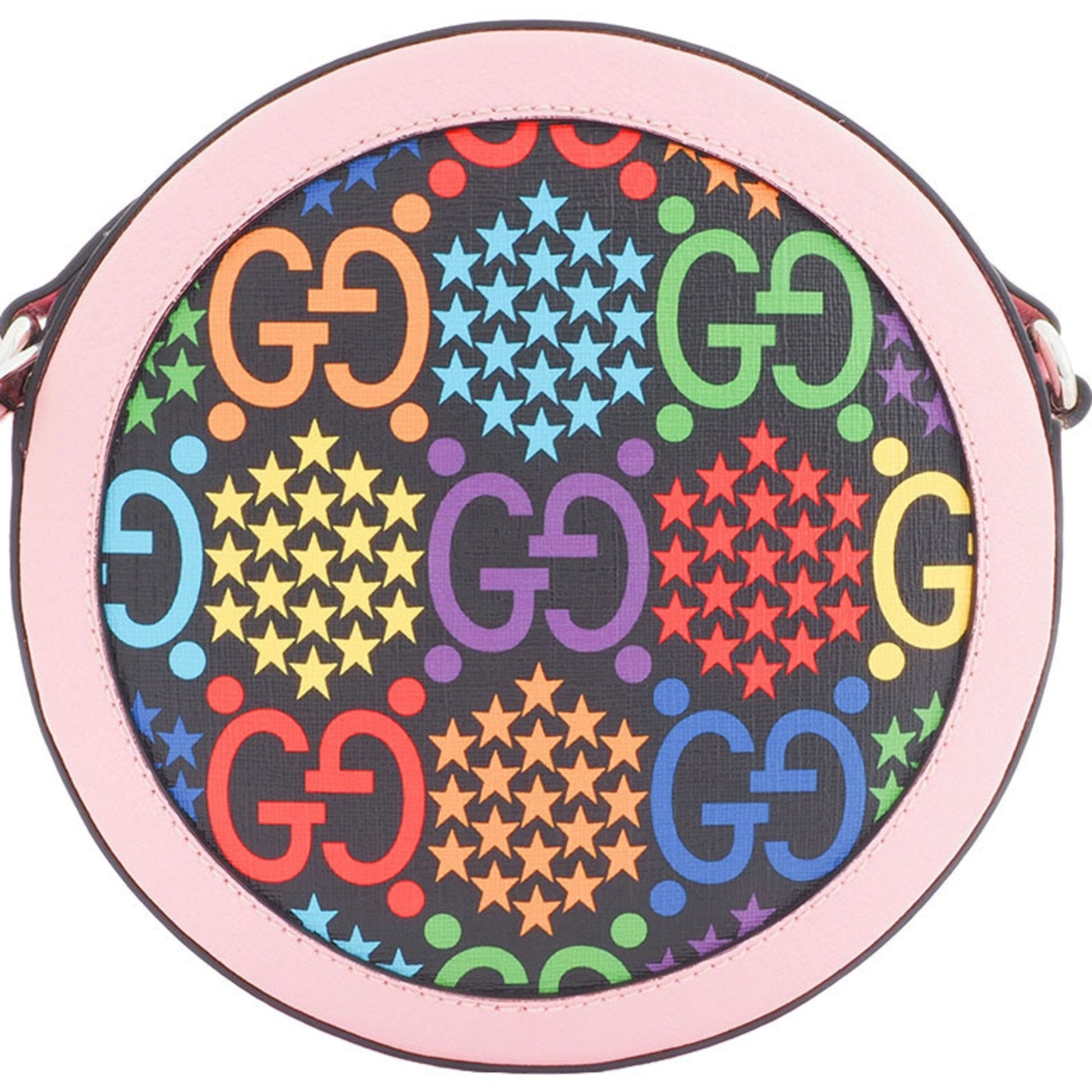 Gucci Multi-Color Pink Pvc Leather Shoulder Bag