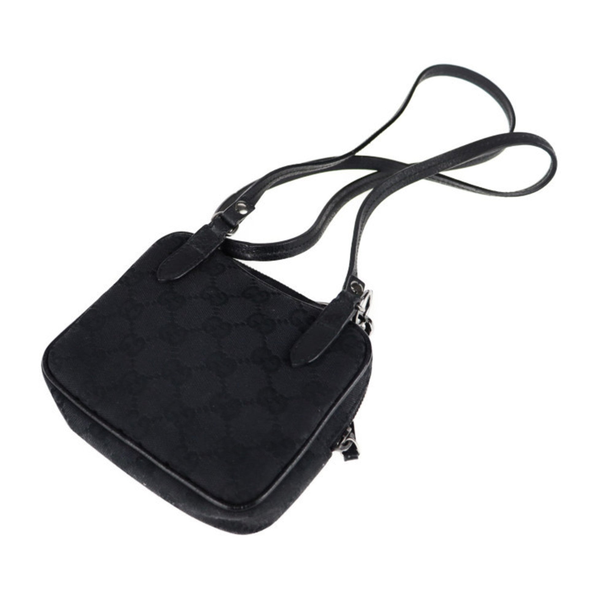 Gucci Gg Canvas Black Gg Canvas Handbag Pochette Shopping Bag Shoulder Bag Tote Bag