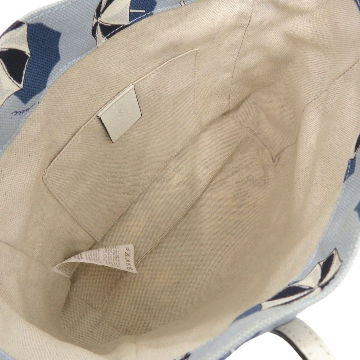 Gucci Blue Canvas Tote Bag