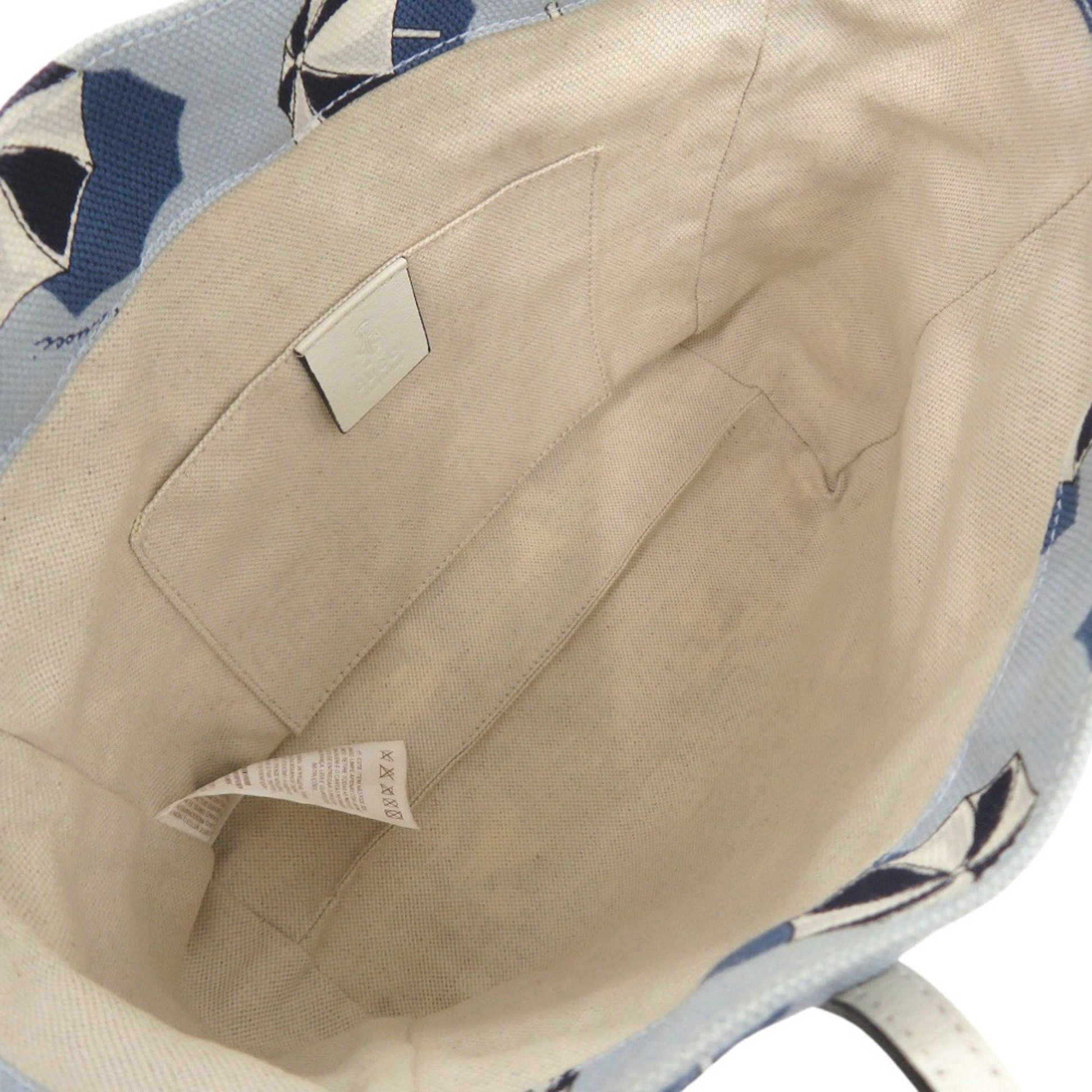 Gucci Blue Canvas Tote Bag