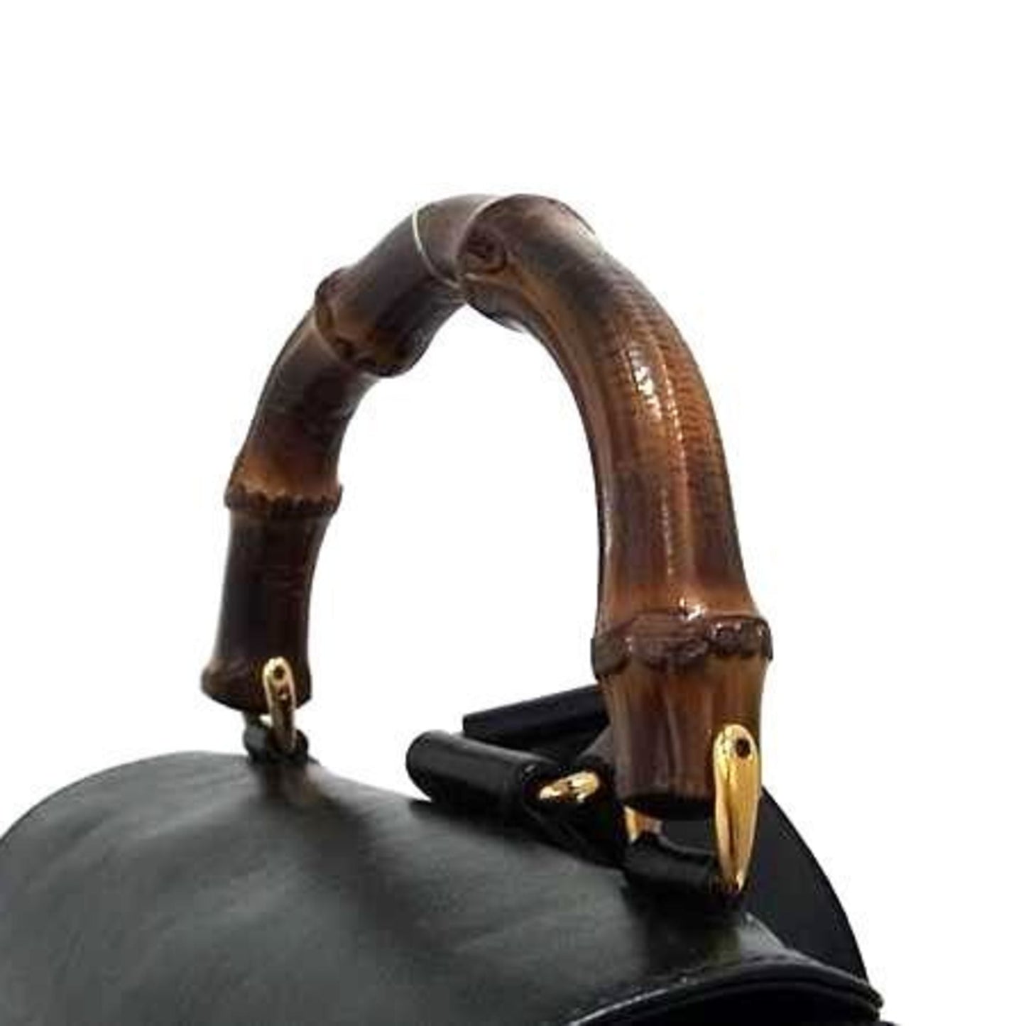 Gucci Bamboo Black Leather Backpack