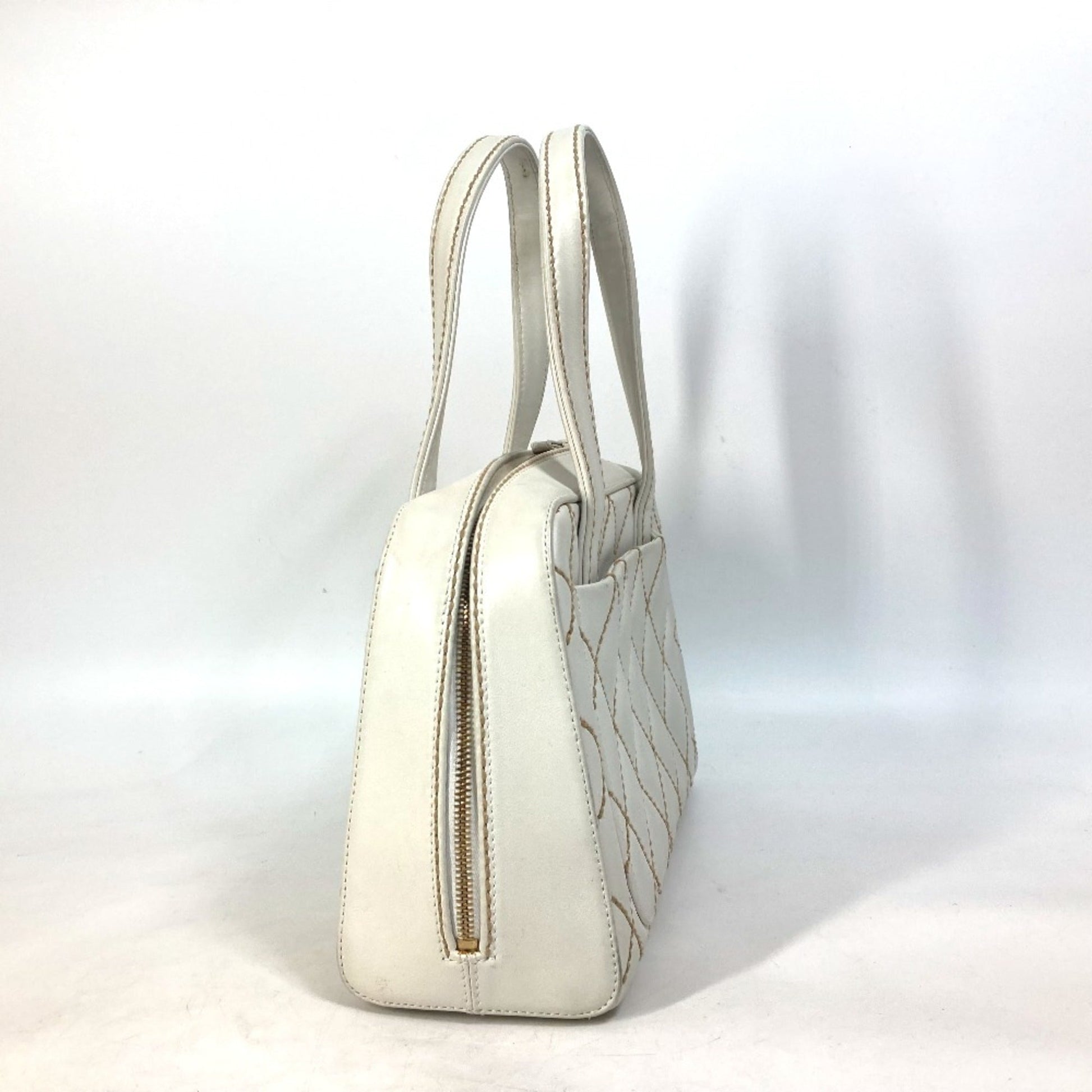 Chanel CC Mark bag   Mini Duffle Bag Shoulder Bag Hand Bag White