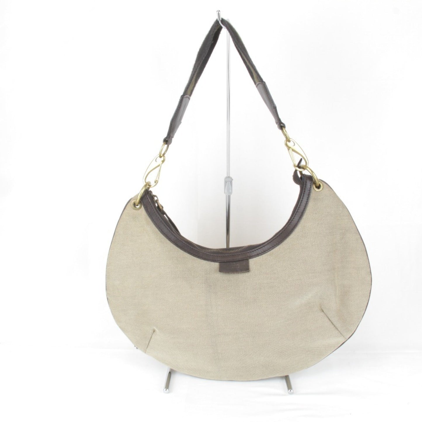 Gucci Khaki Canvas Handbag