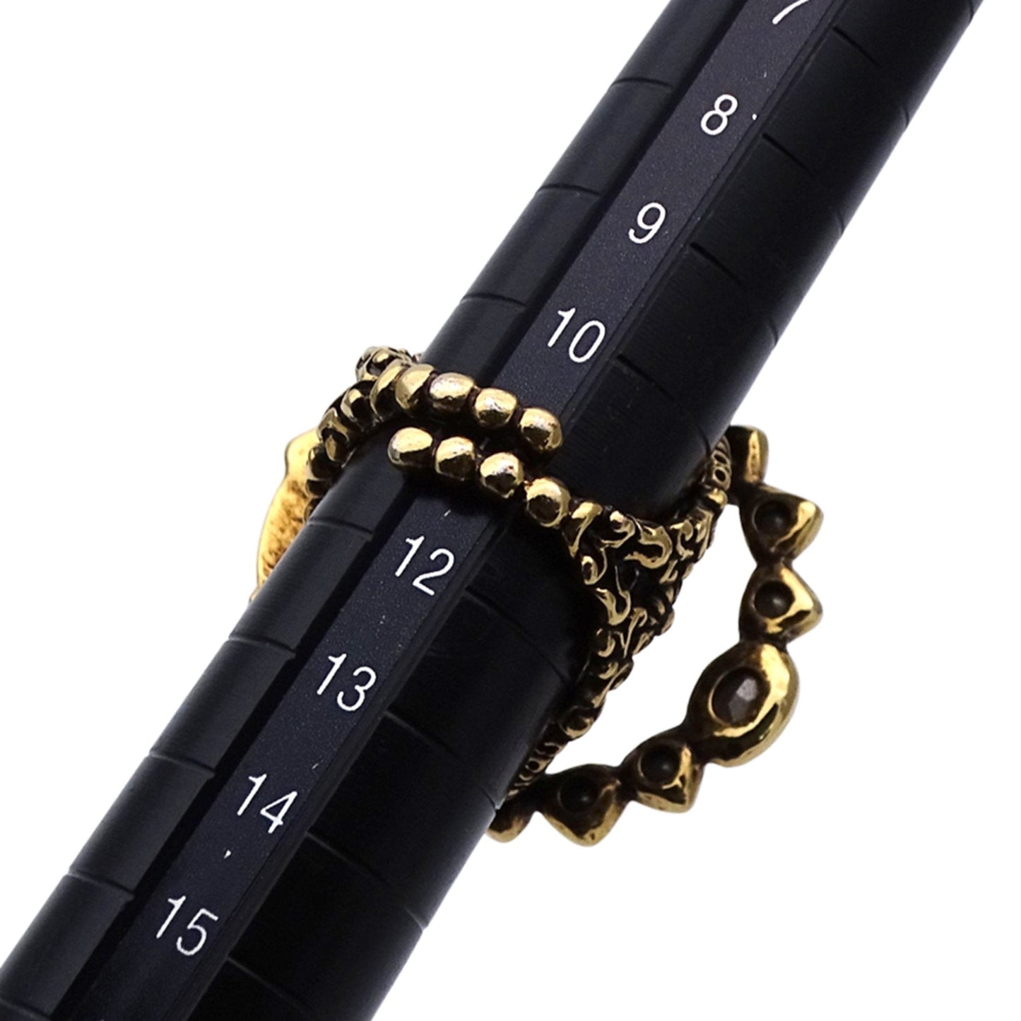 Gucci Gold Multi-Color Metal Band Ring