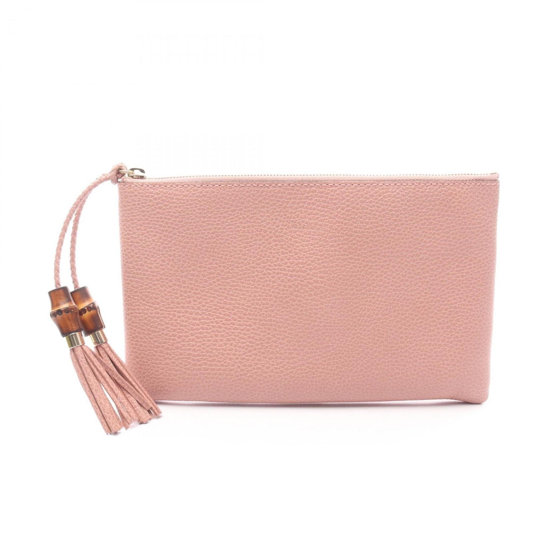 Gucci Pink Leather Clutch Bag