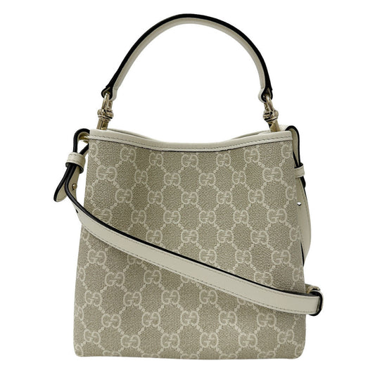 Gucci White Leather Handbag Shoulder Bag