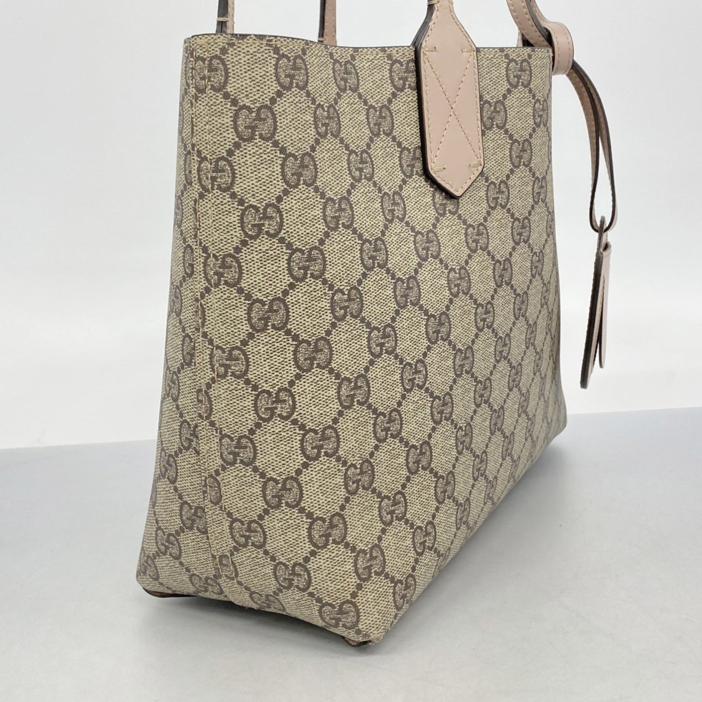 Gucci Beige Pink Pvc Tote Bag