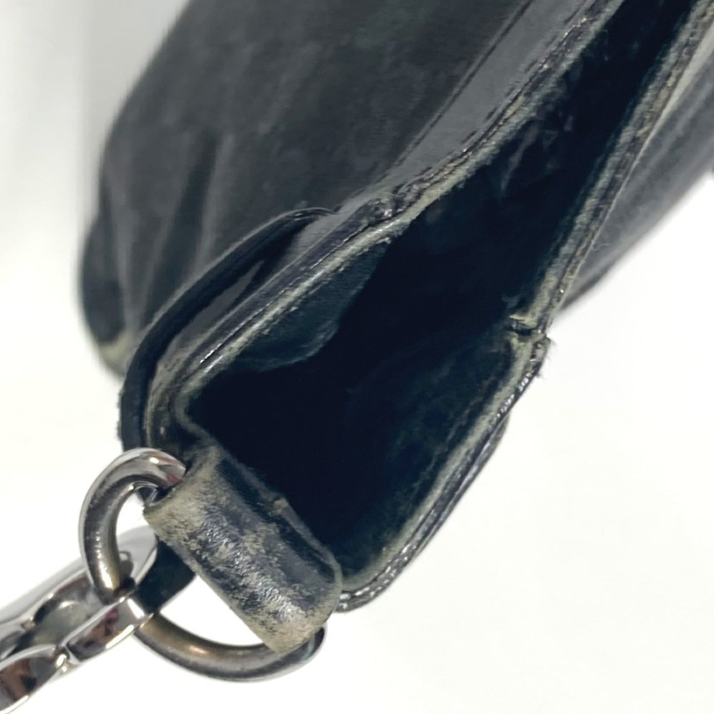 Gucci Black Gg Canvas Leather Shoulder Bag
