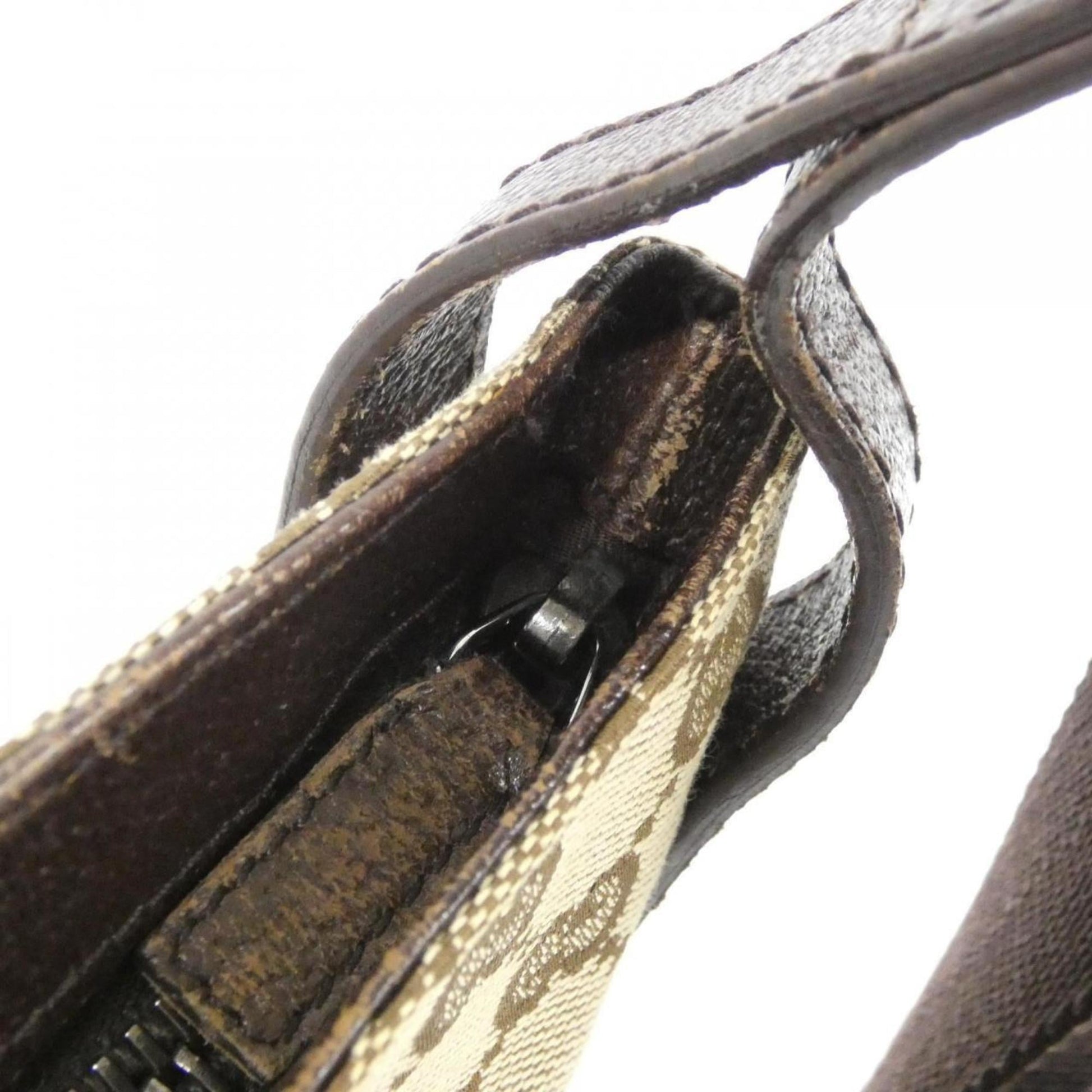 Gucci Beige Brown Gg Canvas Shoulder Bag