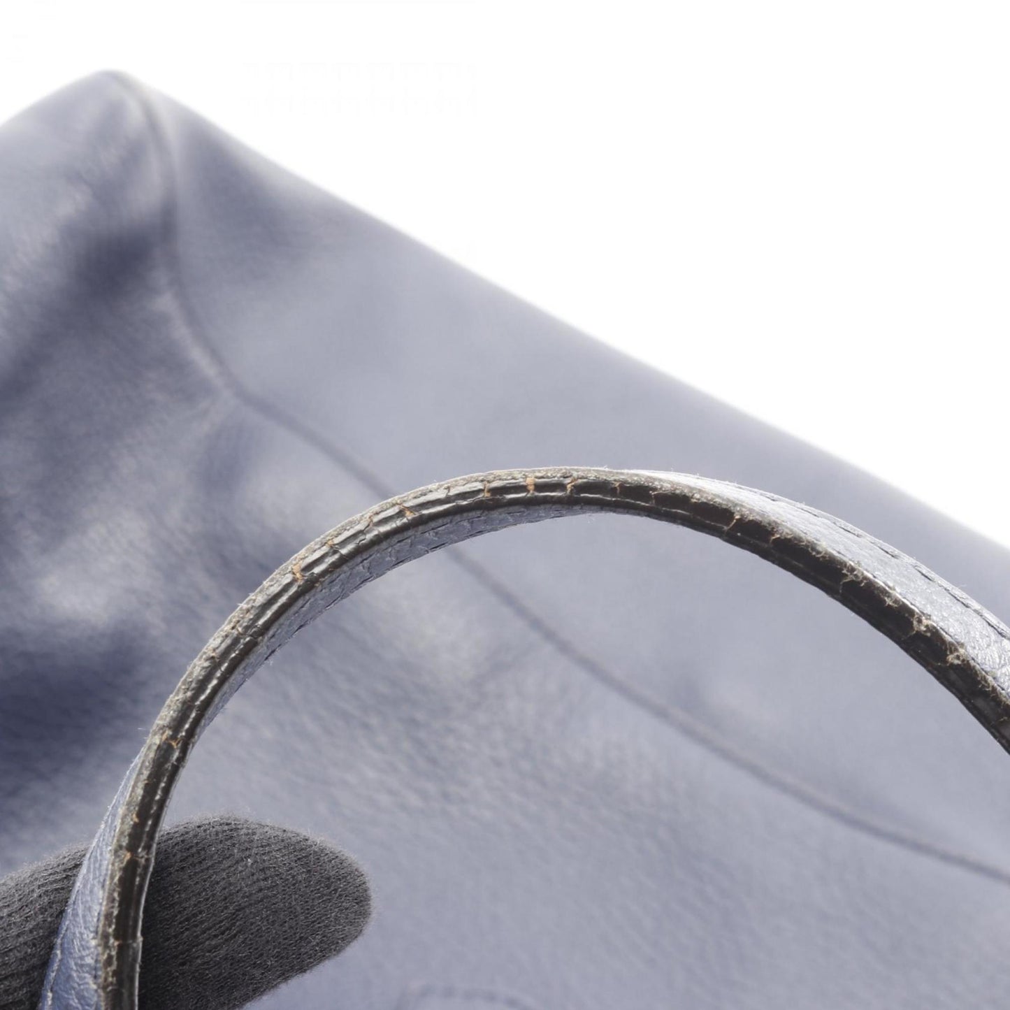 Gucci Blue Leather Tote Bag