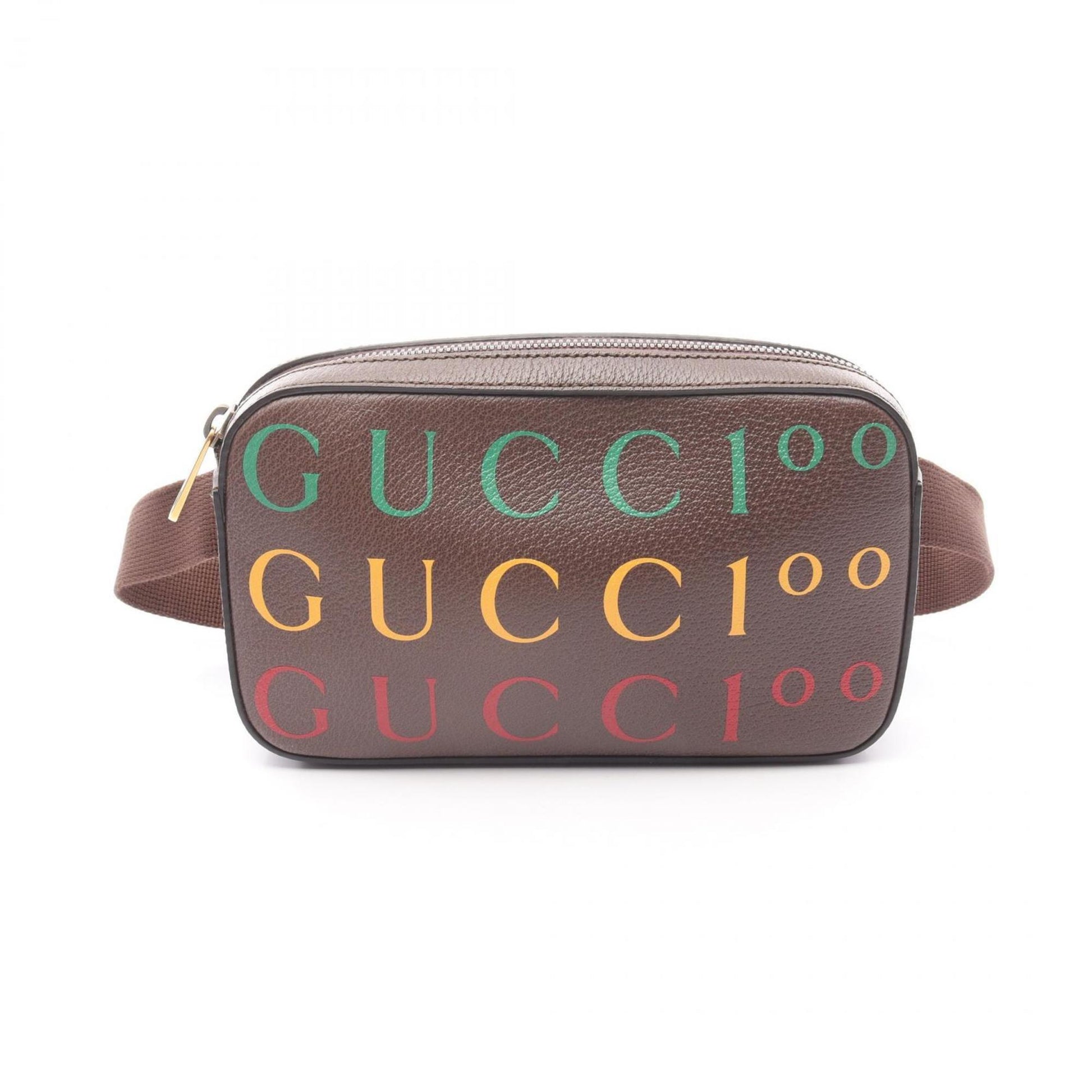Gucci Brown Multi-Color Leather Fanny Pack