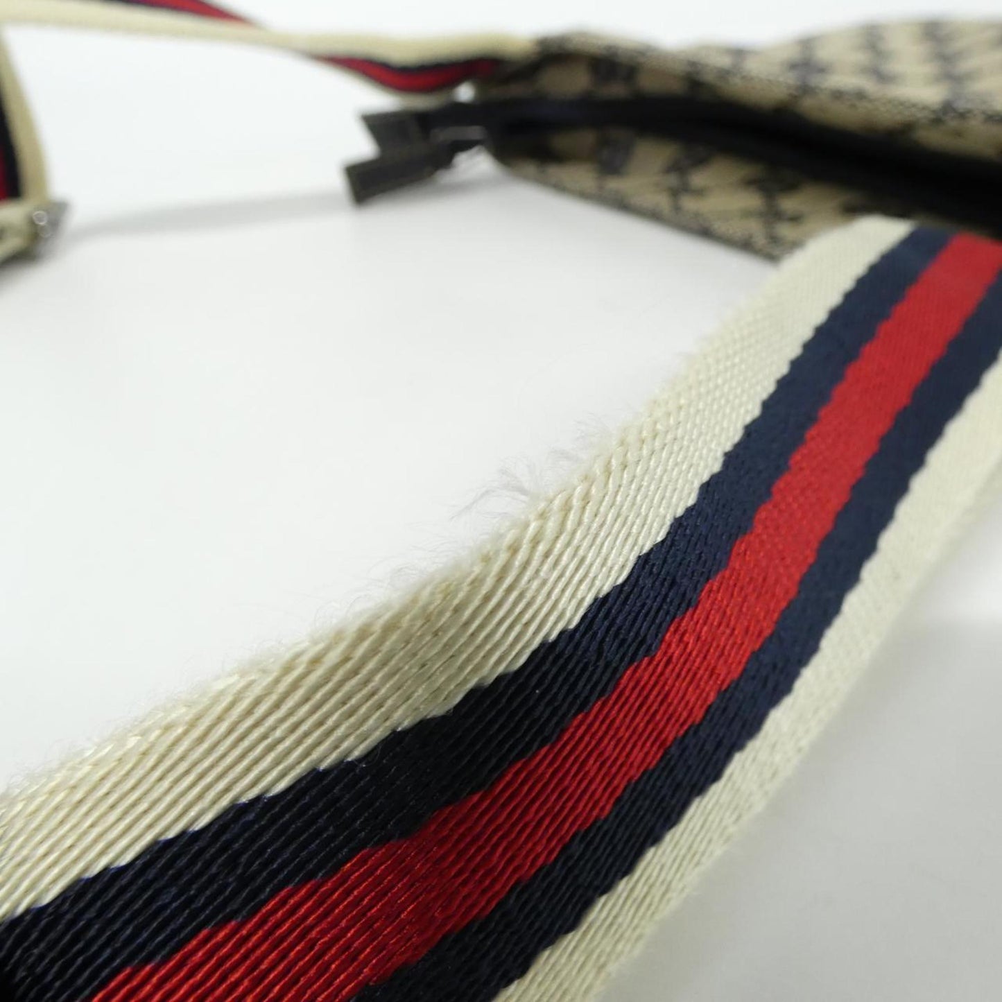 Gucci Silver Gg Canvas Shoulder Bag