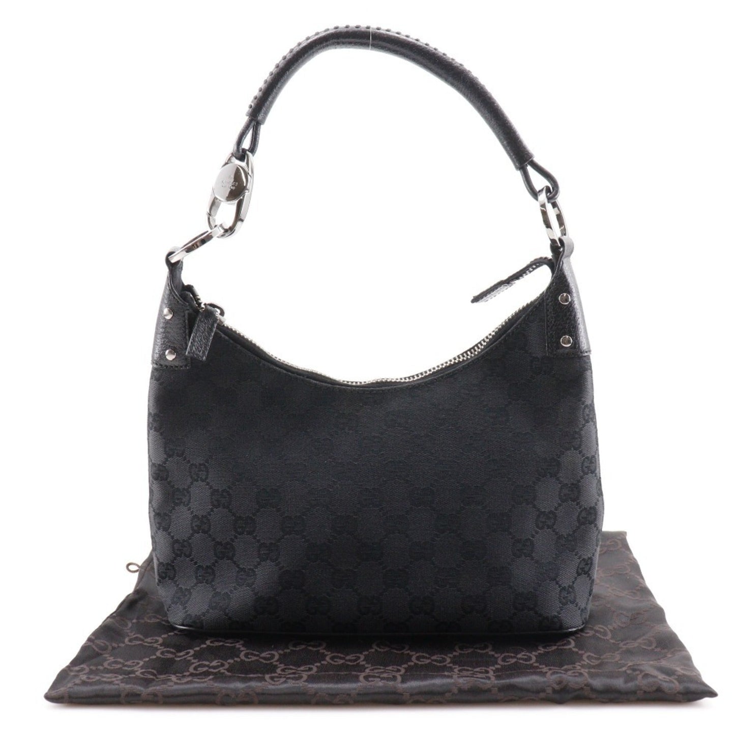 Gucci Gg Canvas Black Gg Canvas Shoulder Bag