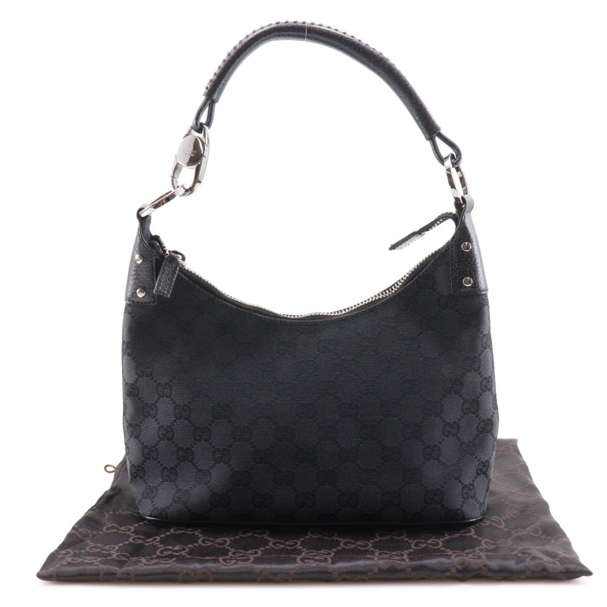 Gucci Gg Canvas Black Gg Canvas Shoulder Bag