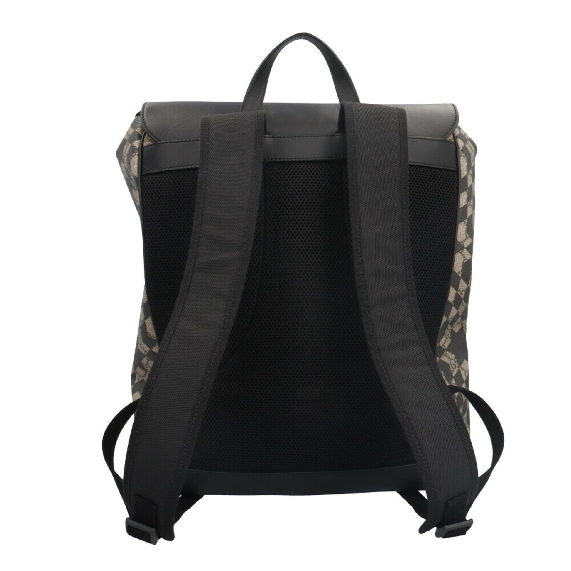 Gucci Black Brown Gg Supreme Canvas Backpack