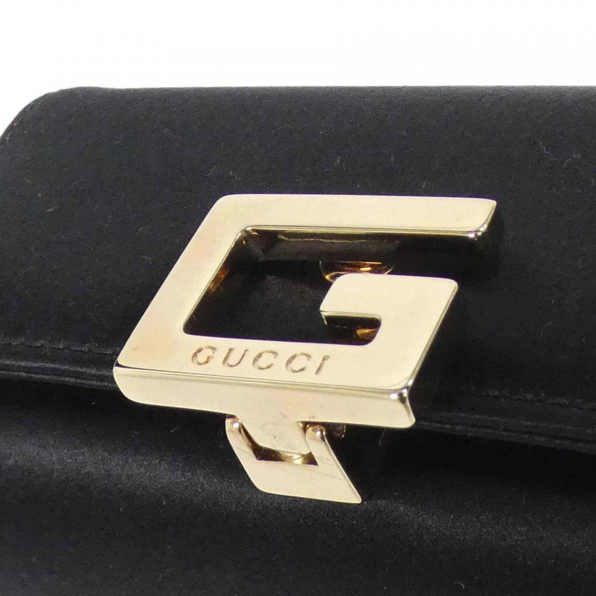 Gucci Black Satin Handbag